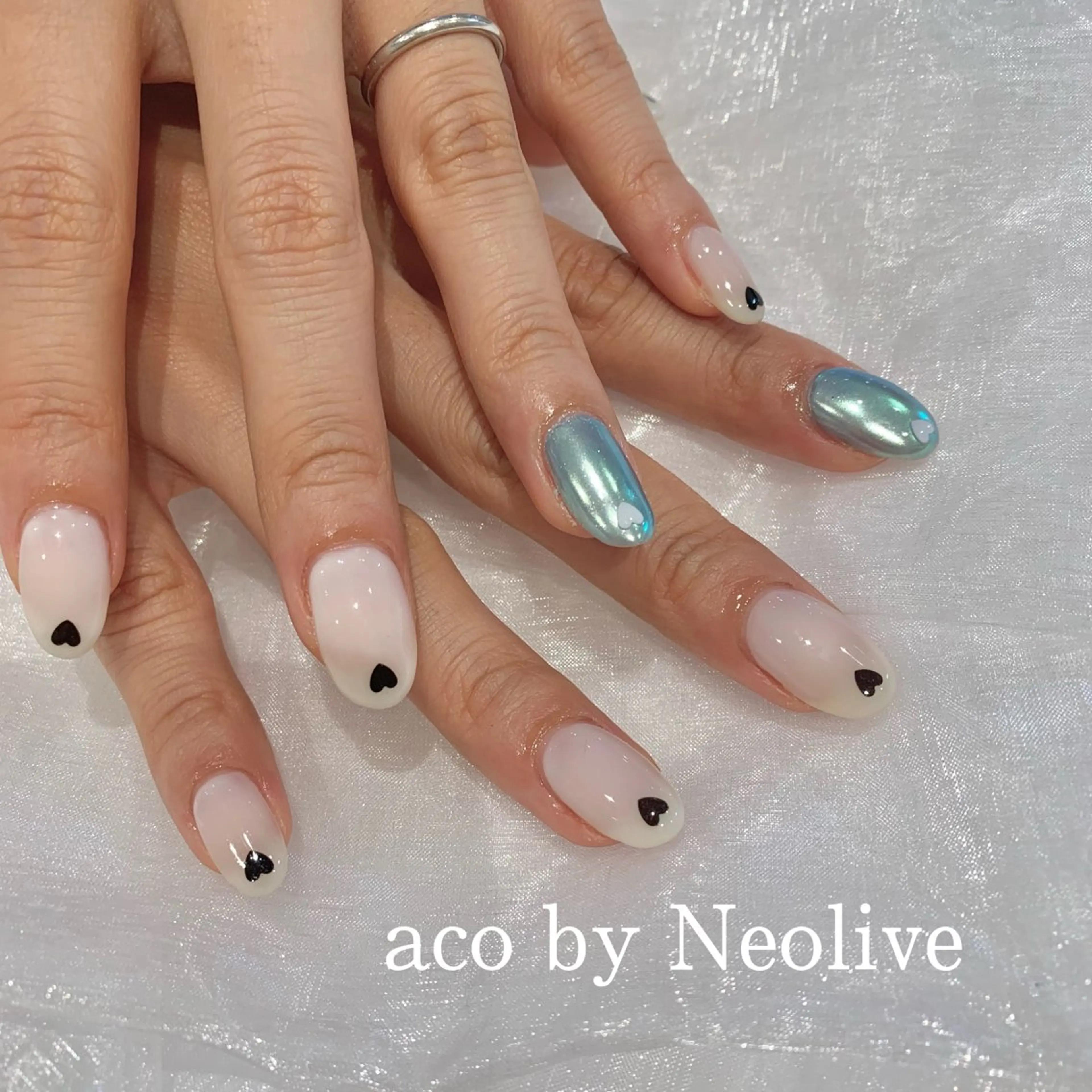 ネイル ミラーネイル ハンドネイル nailist🍒 ヤマザキのネイルデザイン