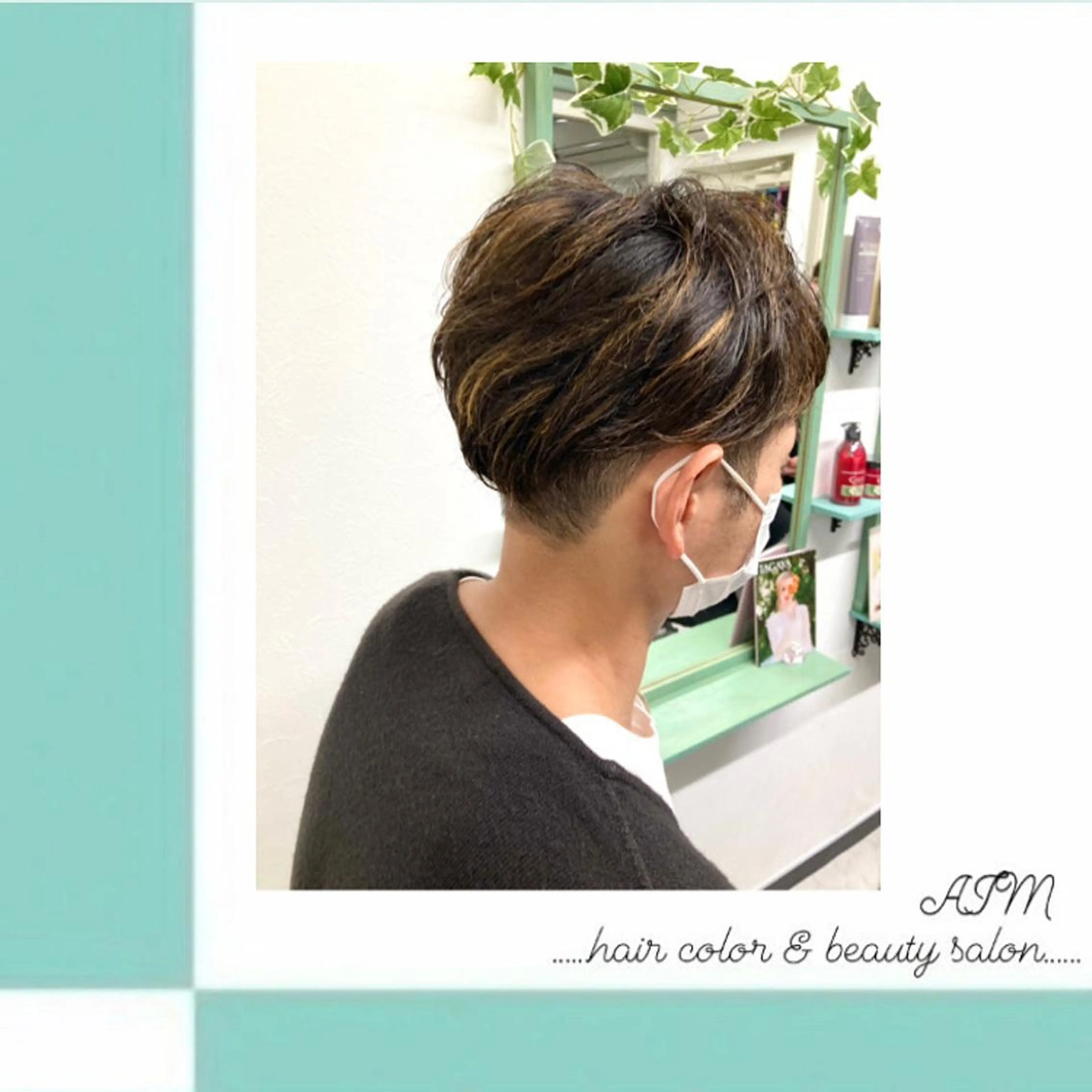 ショート カラー パーマ ヘアアレンジ メンズ AIM所属・髪質改善✧︎カラー 💎AIM【アイム】のヘアスタイル