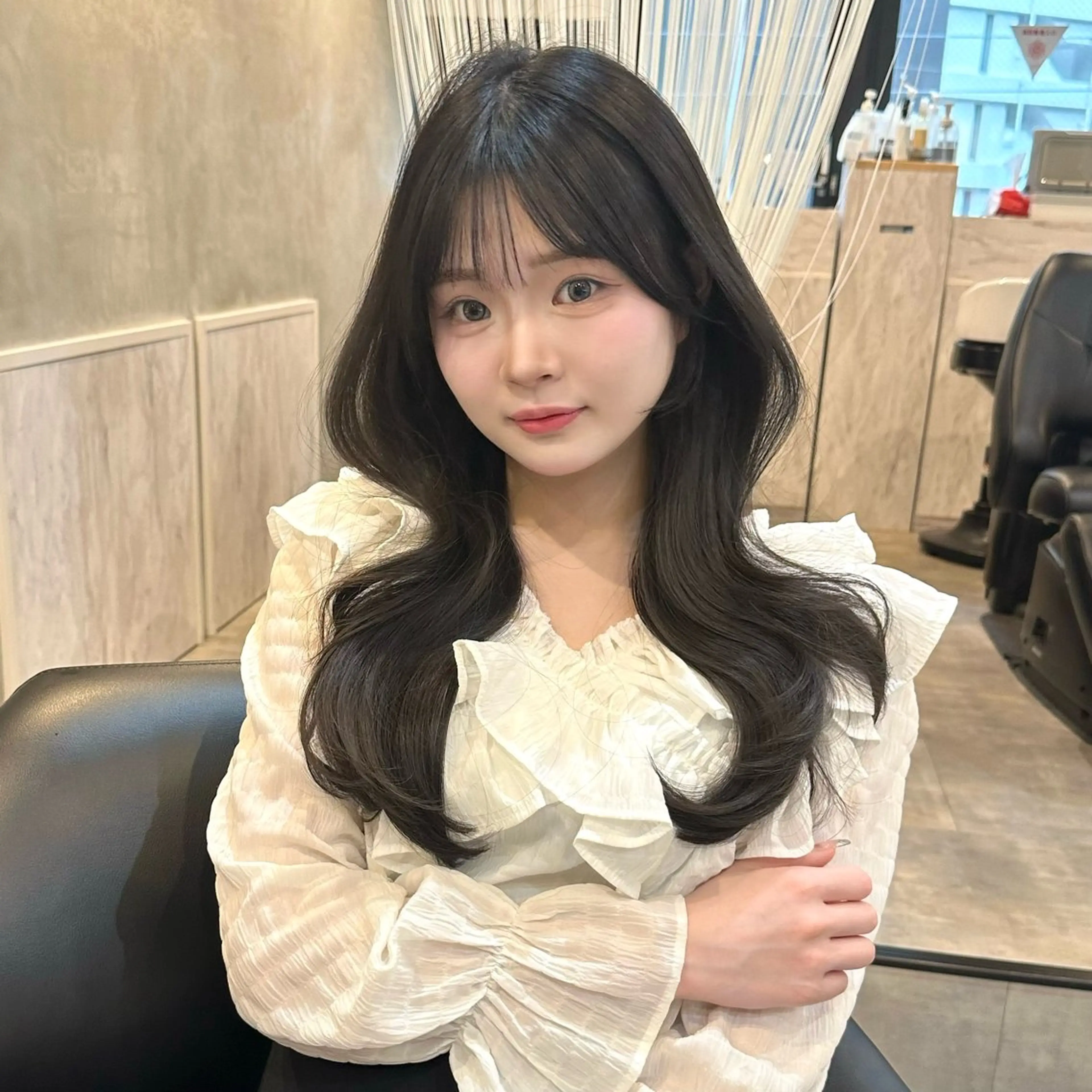 ミディアム 🌹ハッシュカット、 レイヤー韓国ヘア🌹のヘアスタイル