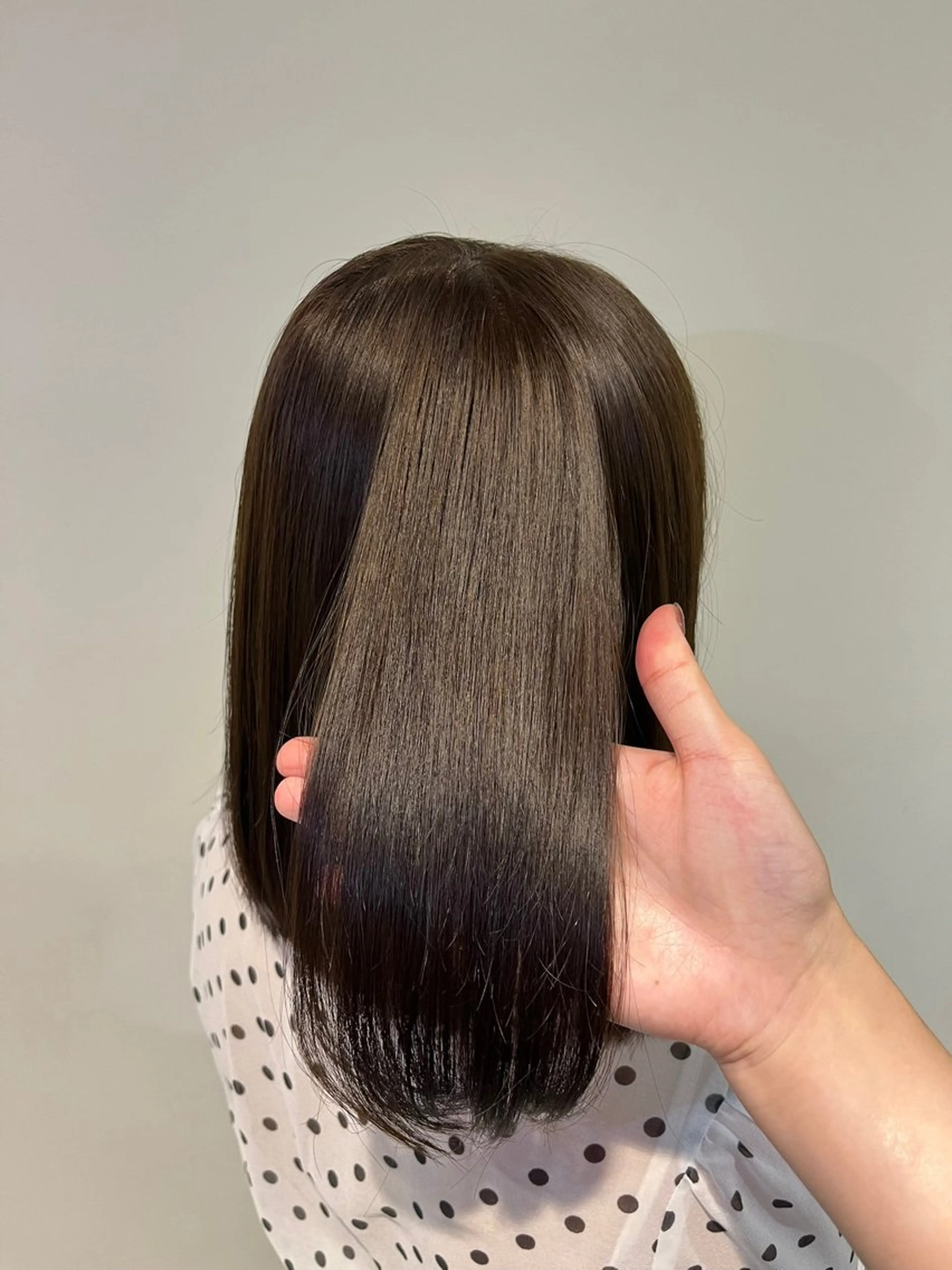 ミディアム カラー ベージュカラー オリーブベージュ ヘアカラー トリートメント Cadre新小岩🫧 栗原葵のヘアスタイル