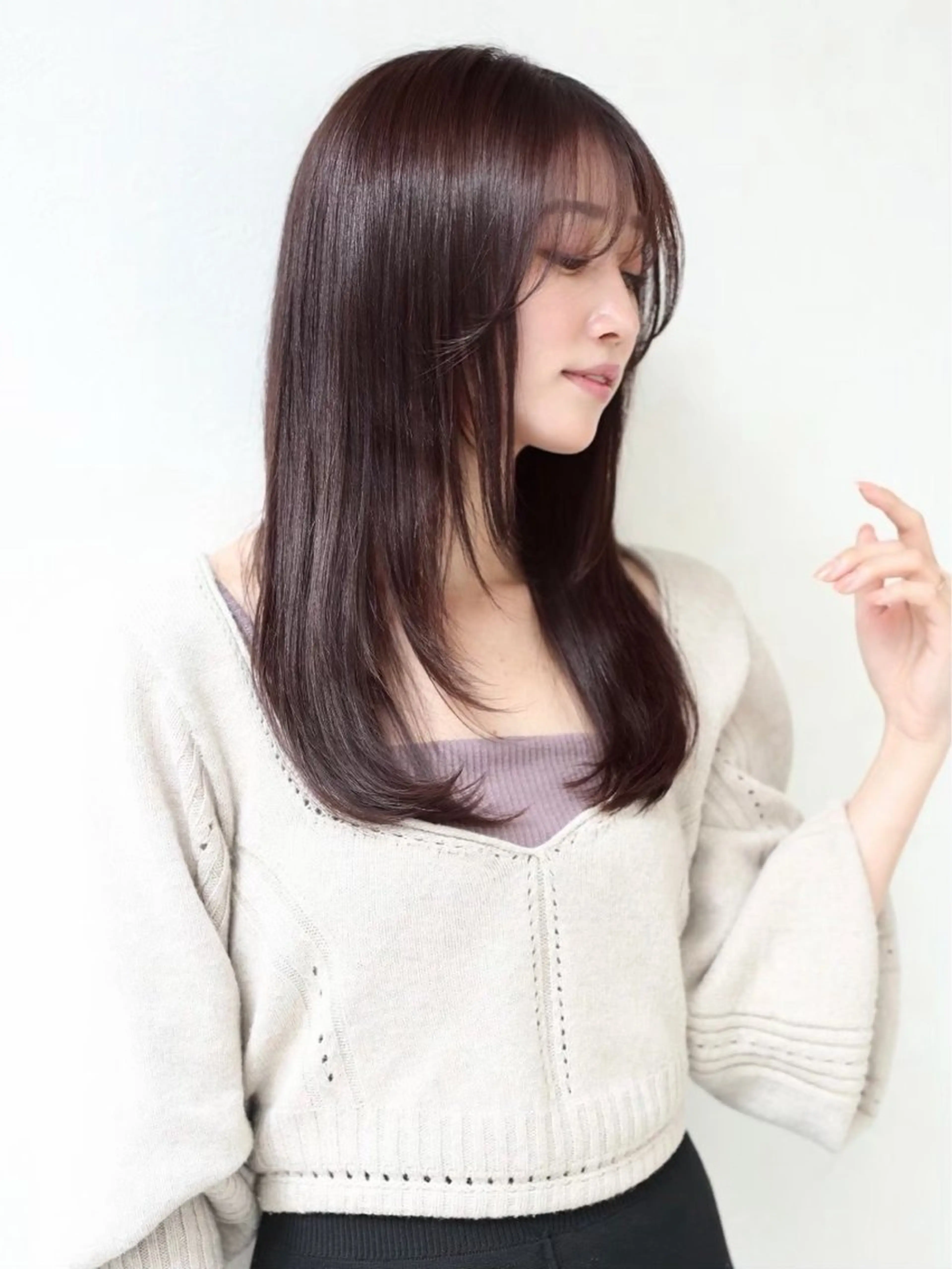 ロング 細川 真希のヘアスタイル