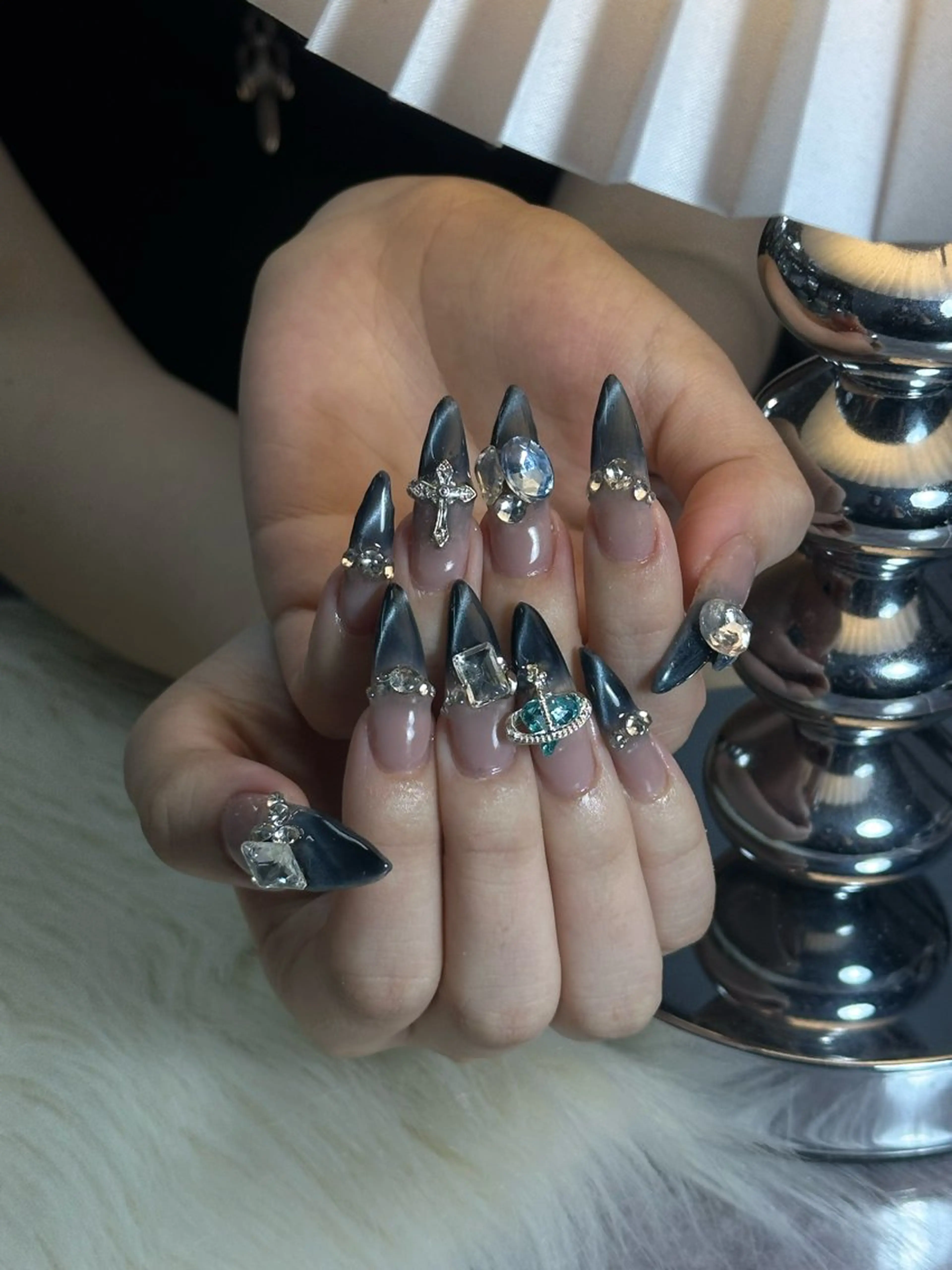 ネイル アートネイル ジェルネイル グラデーション パラジェル ワンホンネイル ハンドネイル if Hair＆Nail Salon所属・IKA /海外ネイル /個性派/ワンホンのネイルデザイン