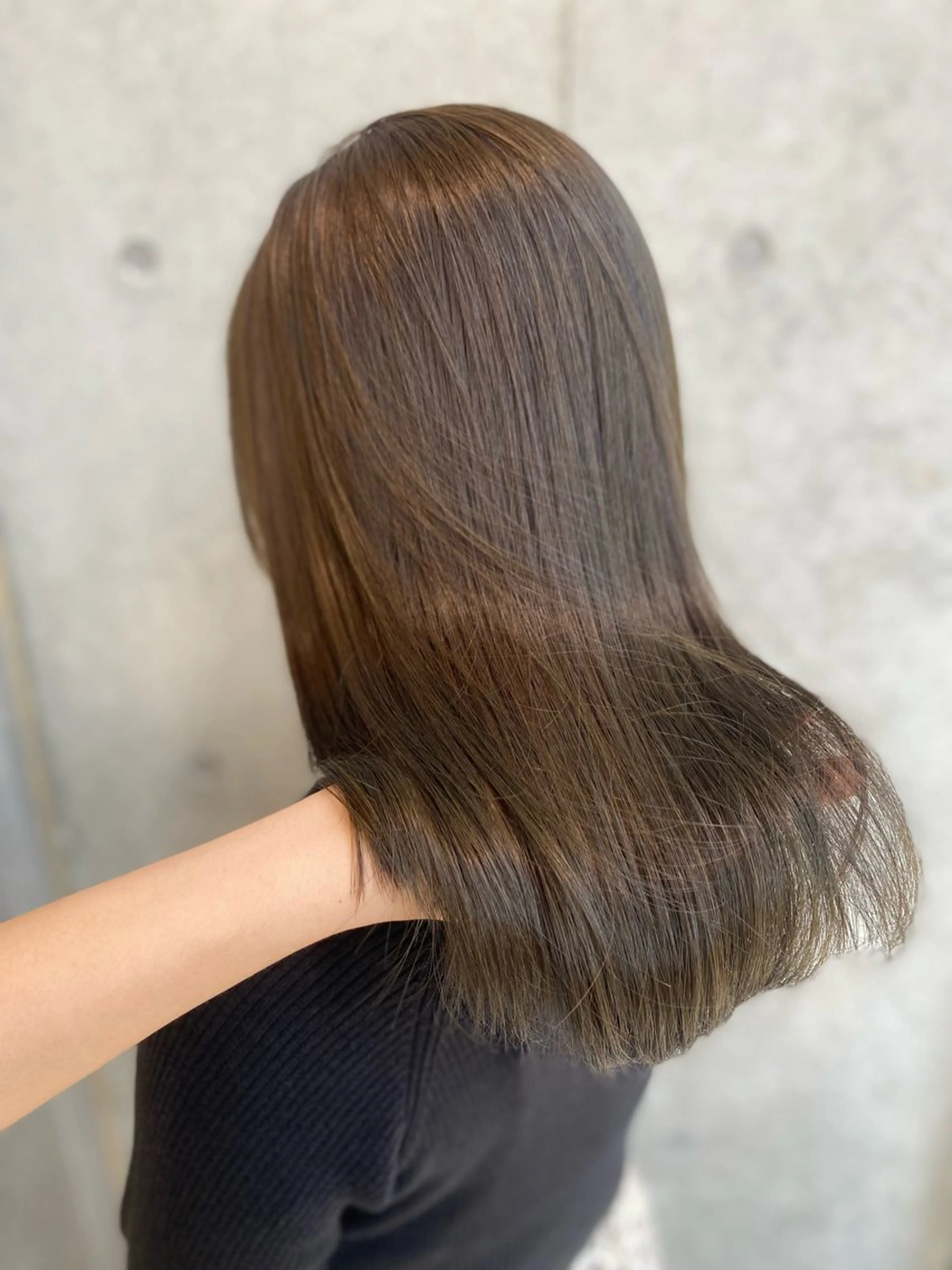 カラー ベージュカラー グレージュ オリーブベージュ オリーブグレージュ オリーブグレー カット ヘアカラー トリートメント レイヤー/柔色 カラー/SAkiのヘアスタイル