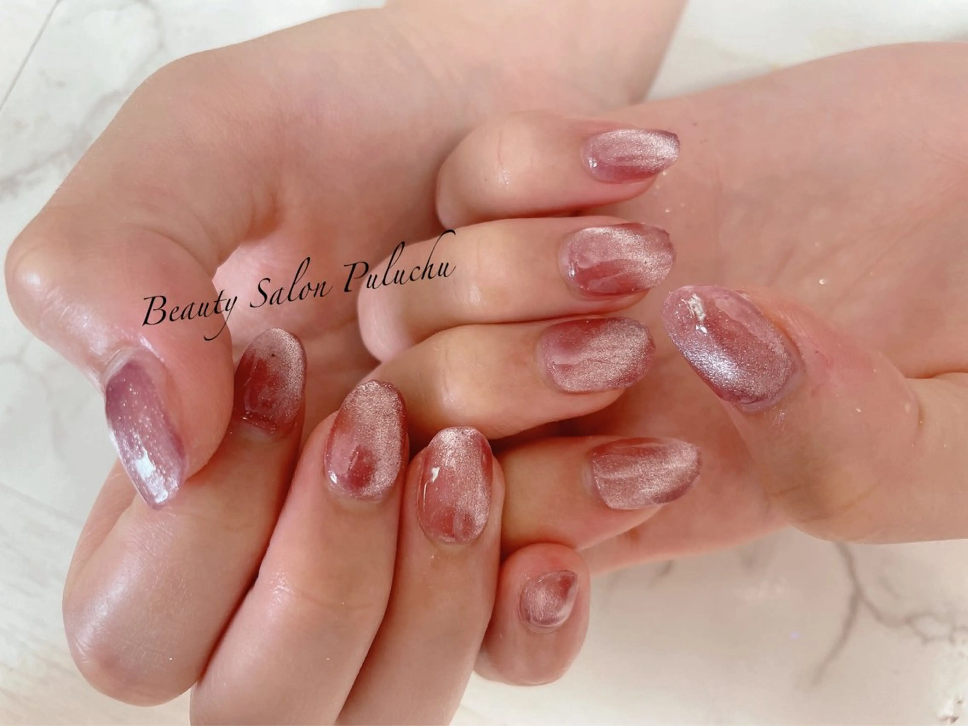 ワンカラーネイル(マット、シアー選択可)の写真