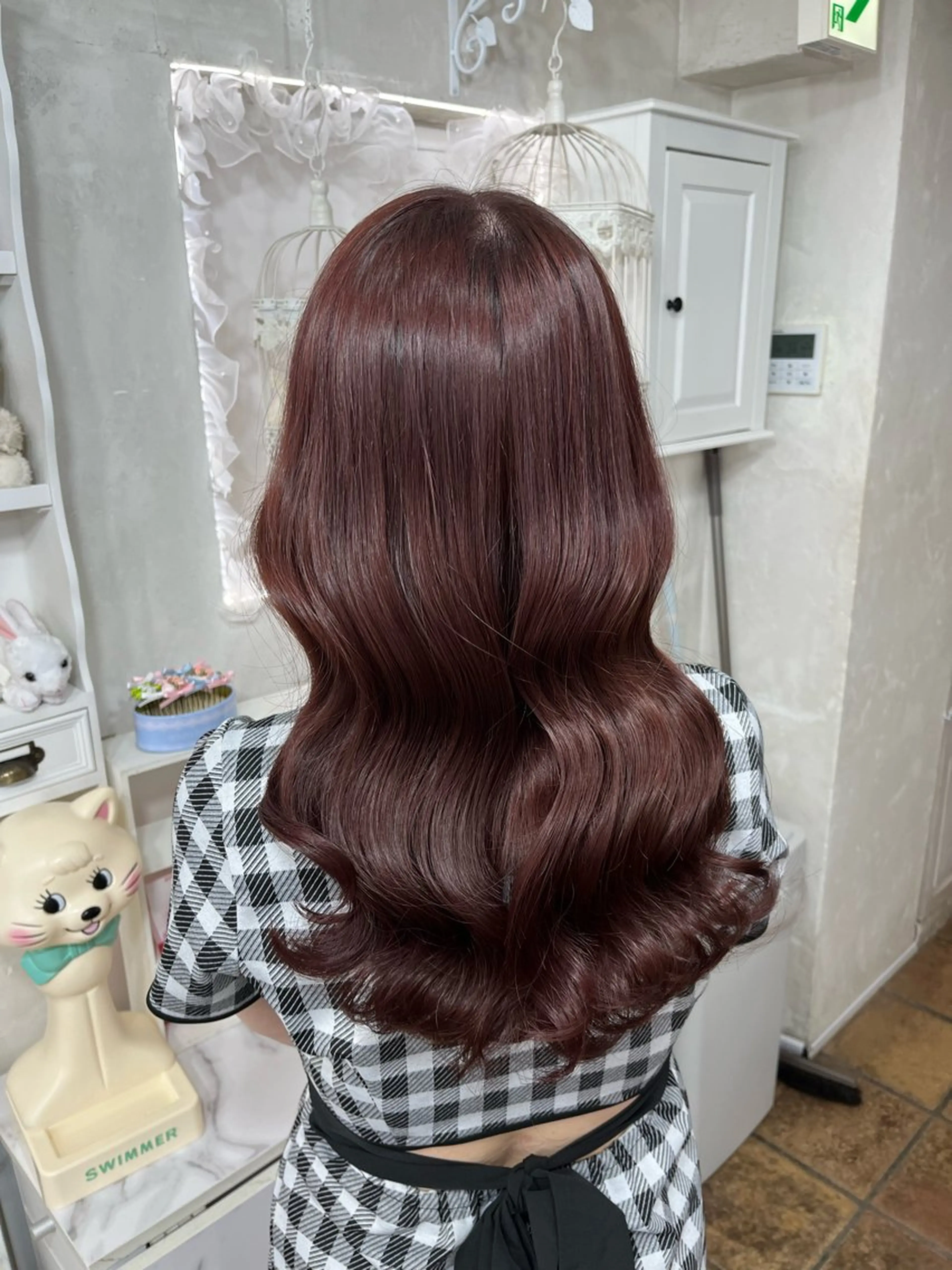 セミロング カラー ブリーチ ダブルカラー ブリーチなしカラー カット ヘアカラー トリートメント ハイトーン/アレンジ かなで⊹ ࣪ ˖⟡のヘアスタイル