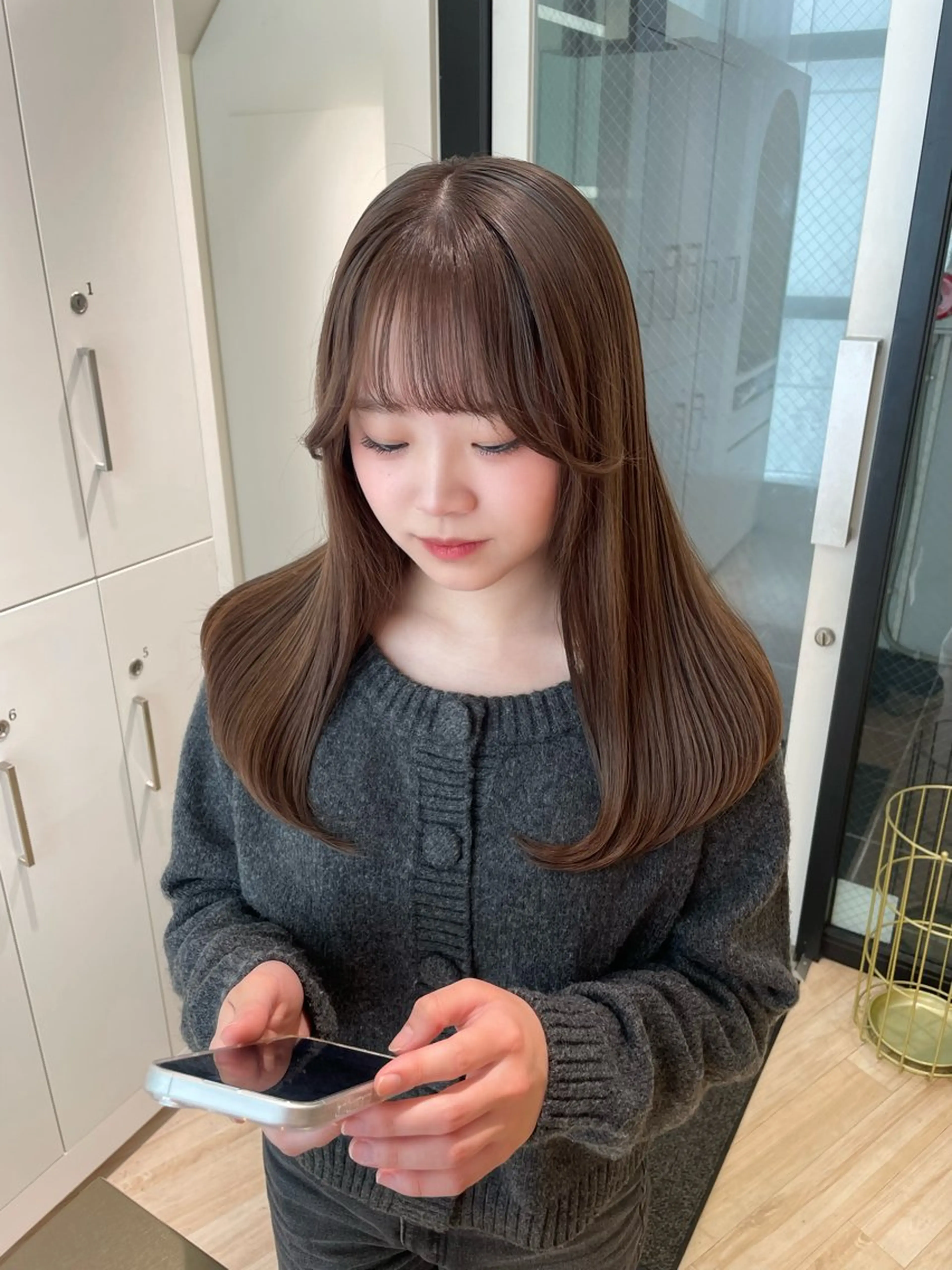 セミロング カラー ヘアカラー Parve Mix /頓宮 稚愛🤍のヘアスタイル