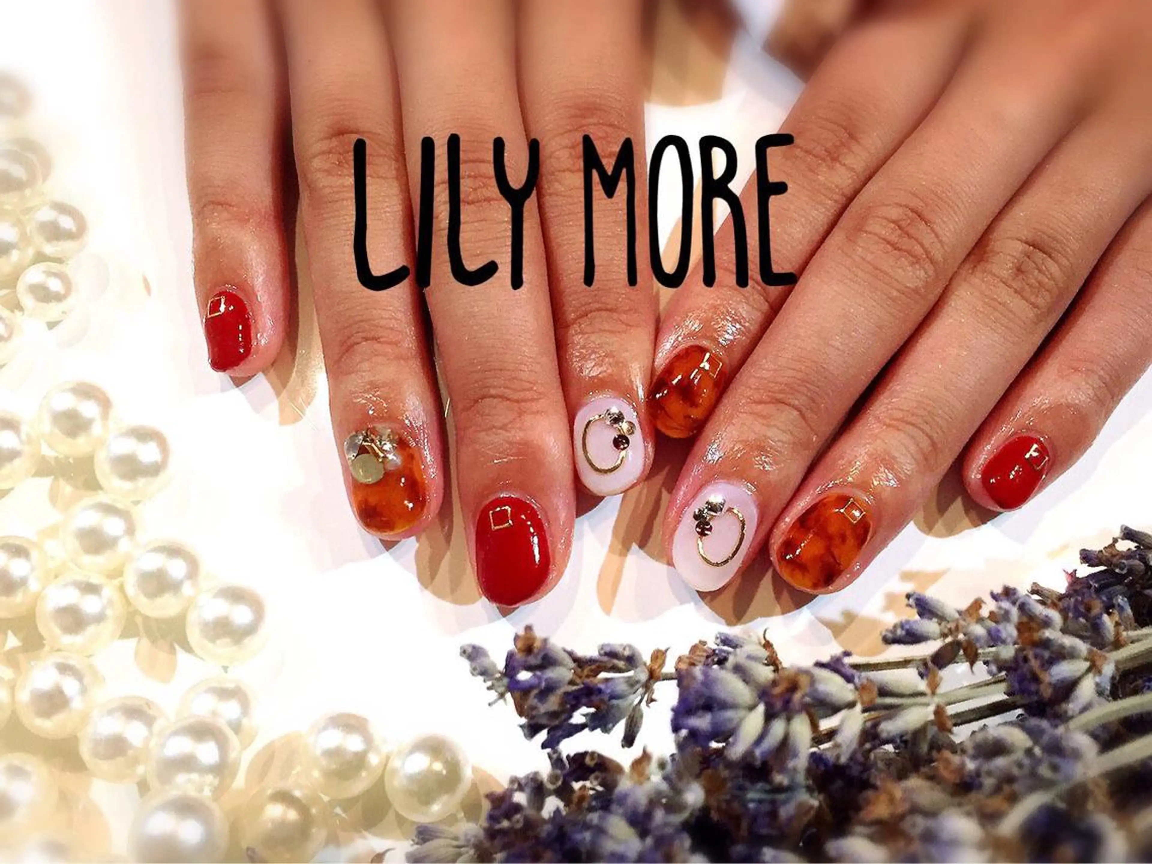 ネイル べっ甲ネイル Lily closetのネイルデザイン