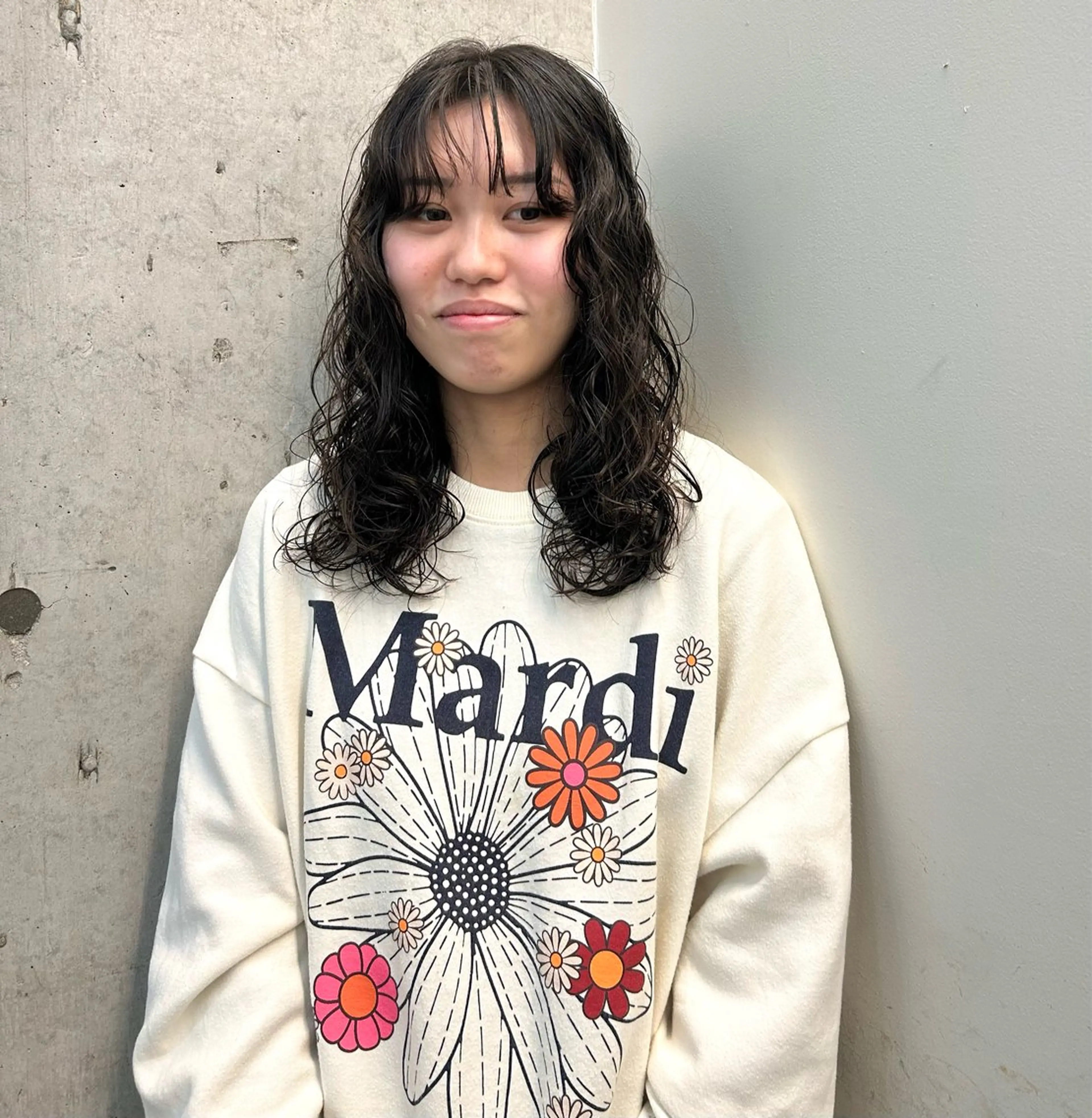 セミロング カット パーマ ボブパーマ アヤナのヘアスタイル