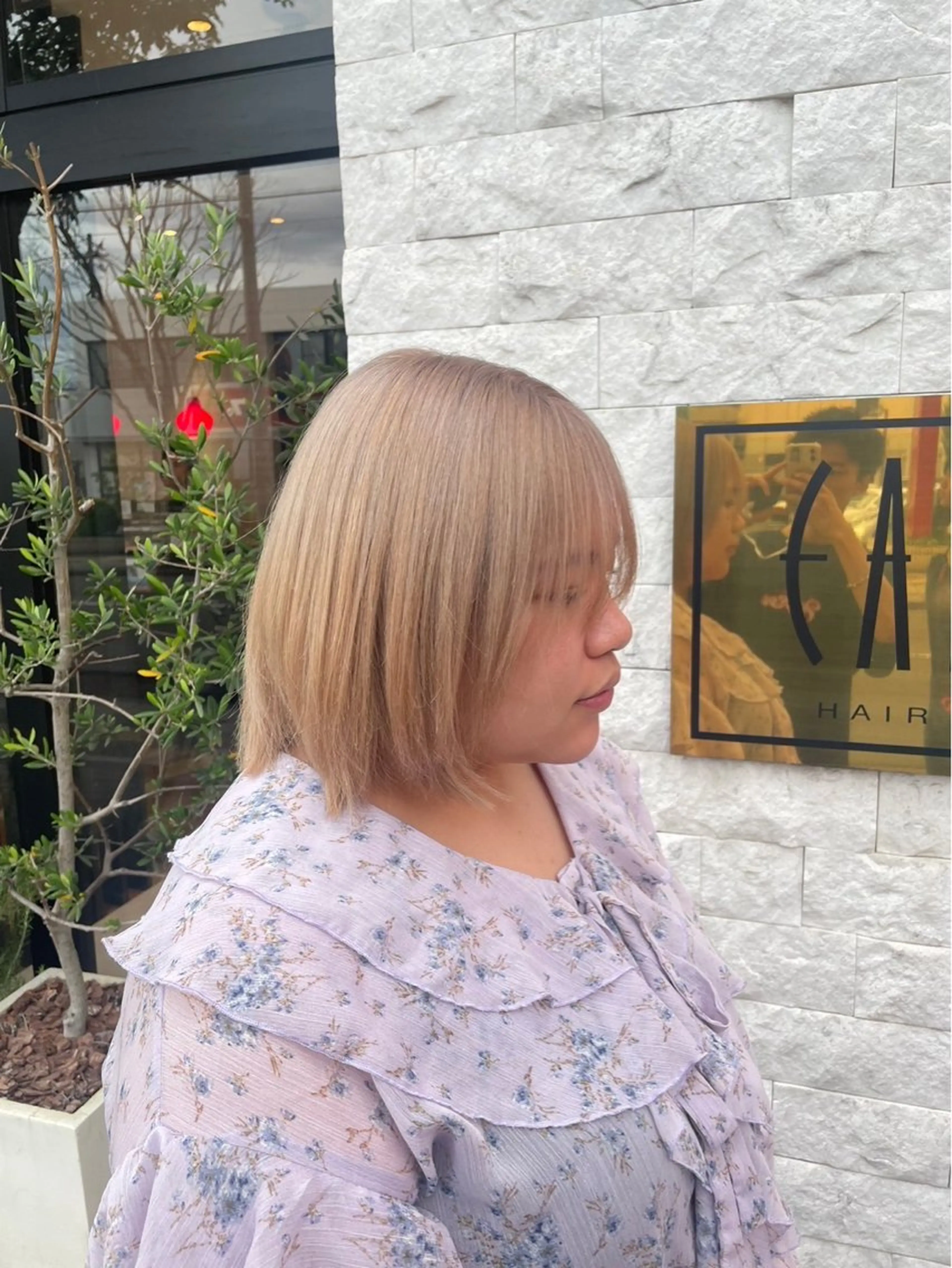 カラー ブリーチ/暖色カラー 宮城陽日のヘアスタイル