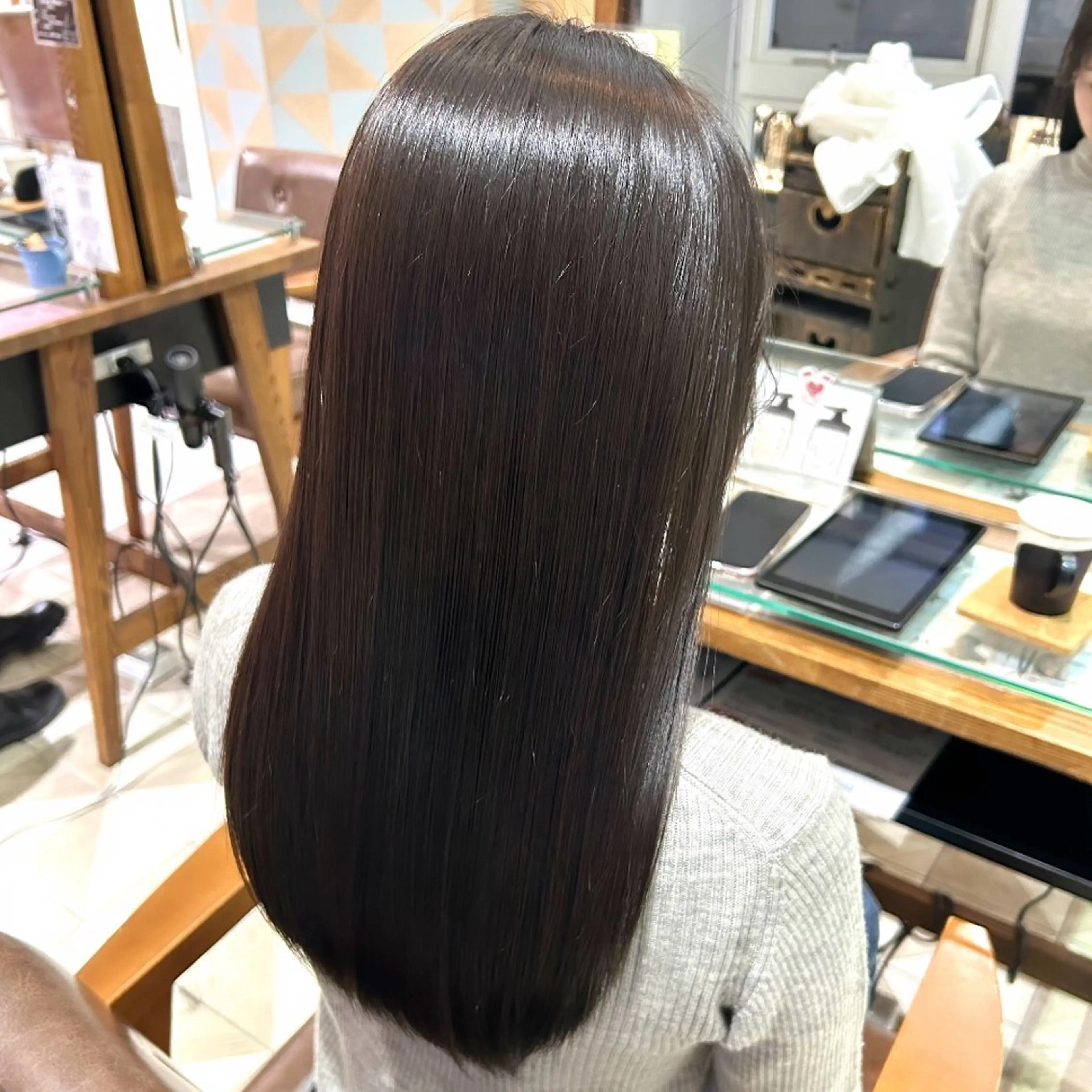 ロング カラー ヘアアレンジ ヘアカラー 吉水 彩乃 /ボブ/透明感カラーのヘアスタイル