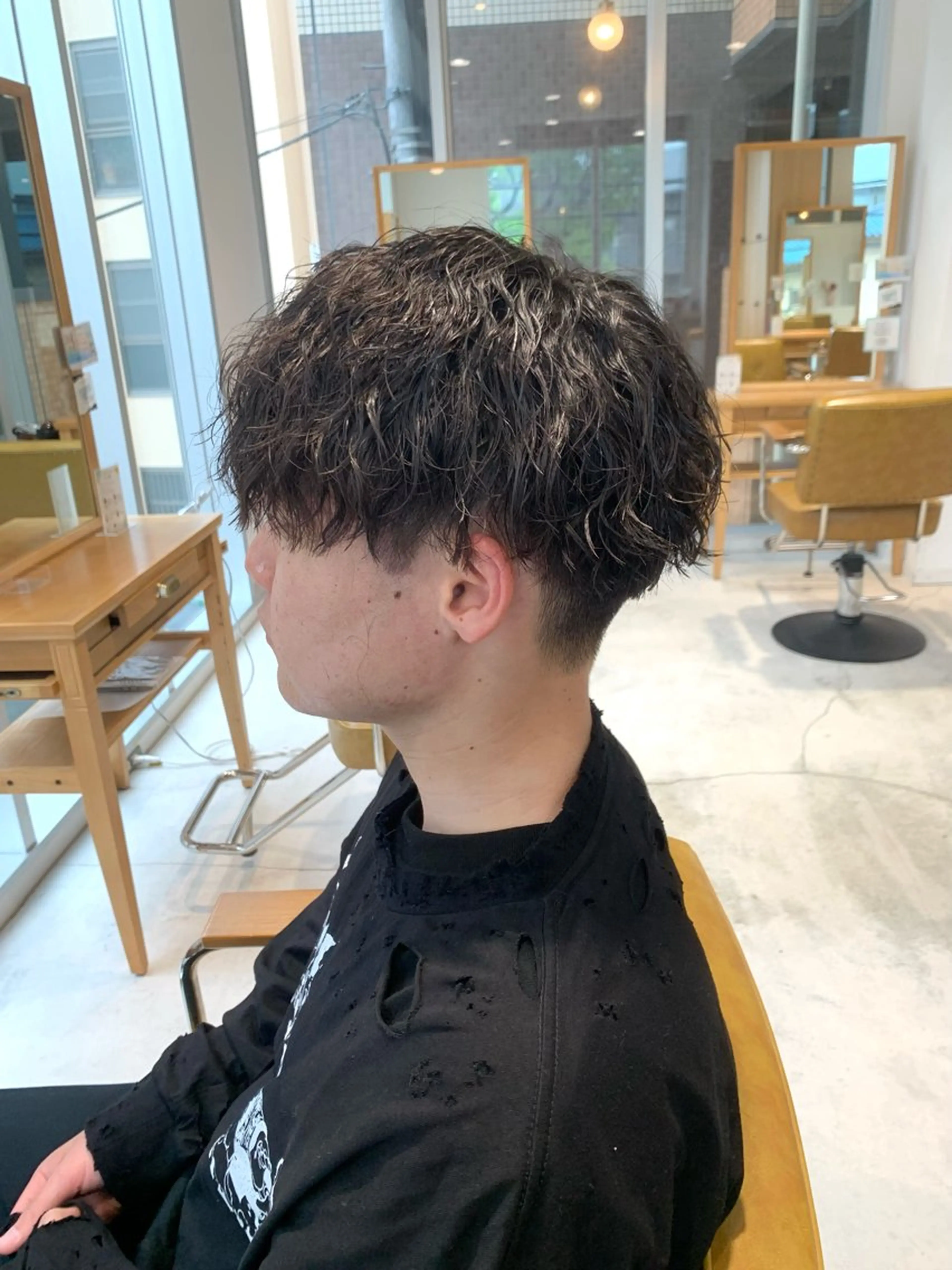 パーマ メンズ メンズパーマ ツイストスパイラルパーマ スパイラルパーマ カット 森川 力のヘアスタイル