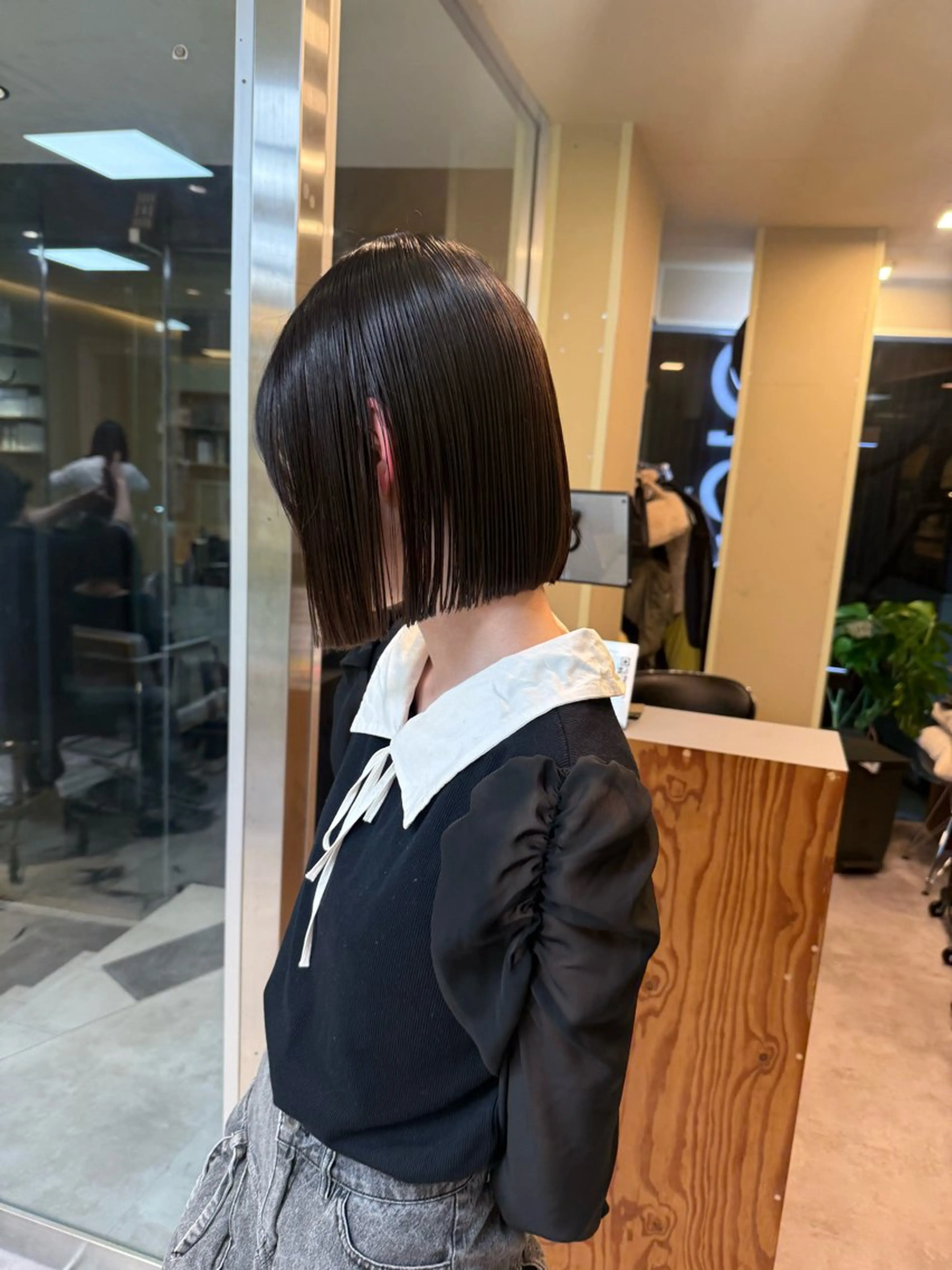 ショート カラー カット ヘアカラー トリートメント 伶風/ボブ/ ハッシュカットのヘアスタイル