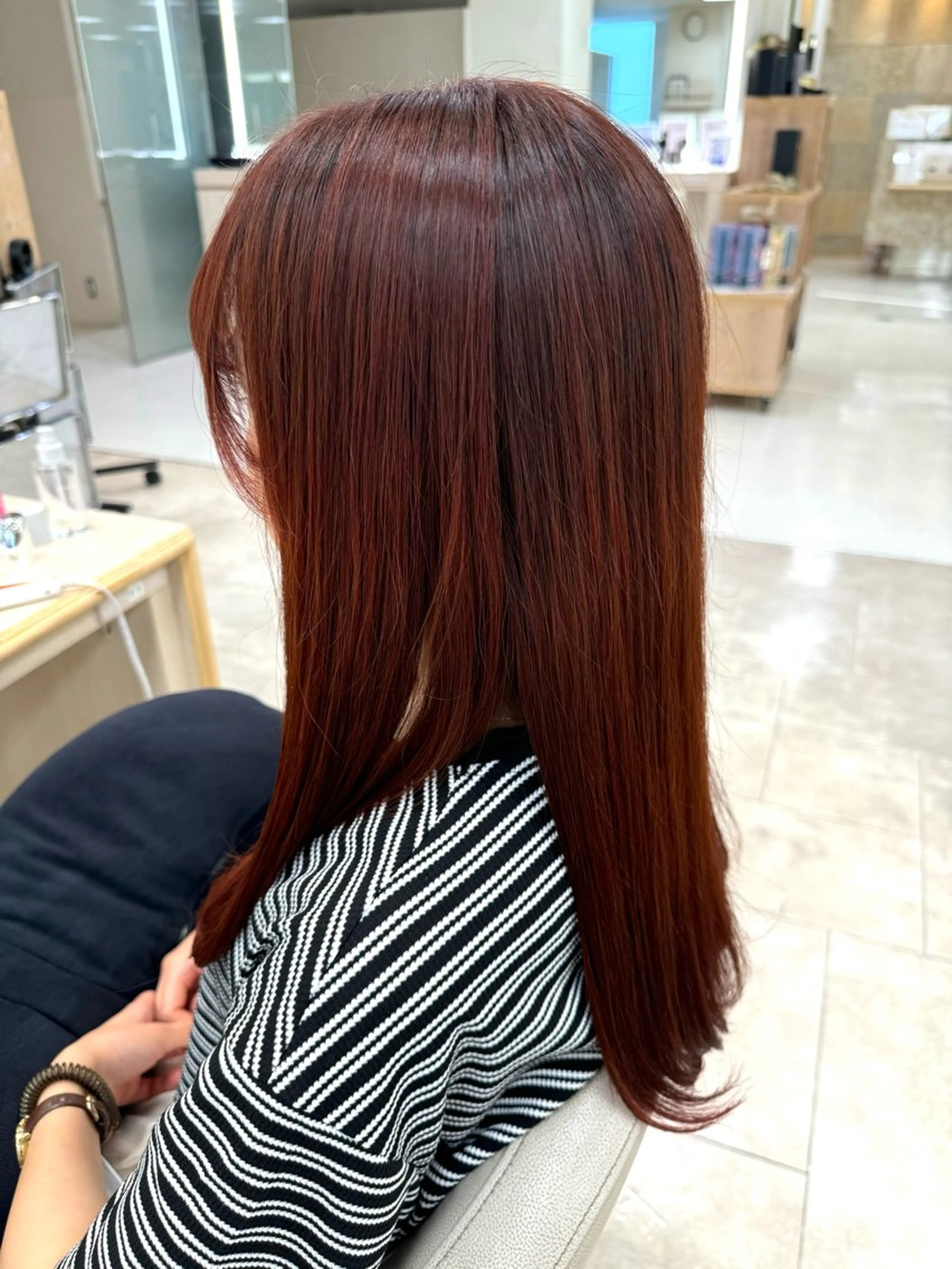 ロング カラー 髪質改善/縮毛矯正/ 暖色カラー💫のヘアスタイル