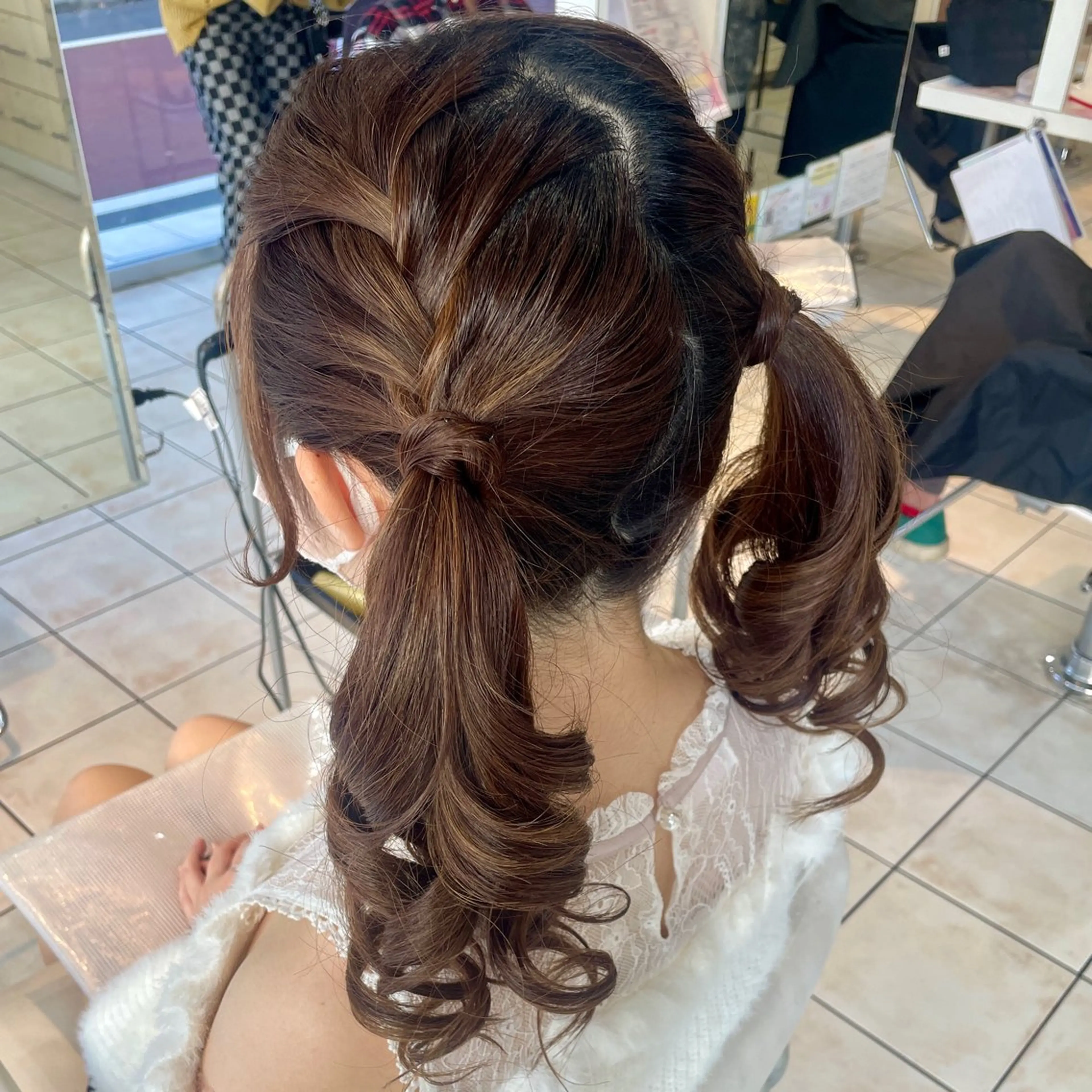 ロング ヘアアレンジ ヘアセット ブリーチ/ヘアセット 【𝙍𝙞𝙣𝙤】のヘアスタイル