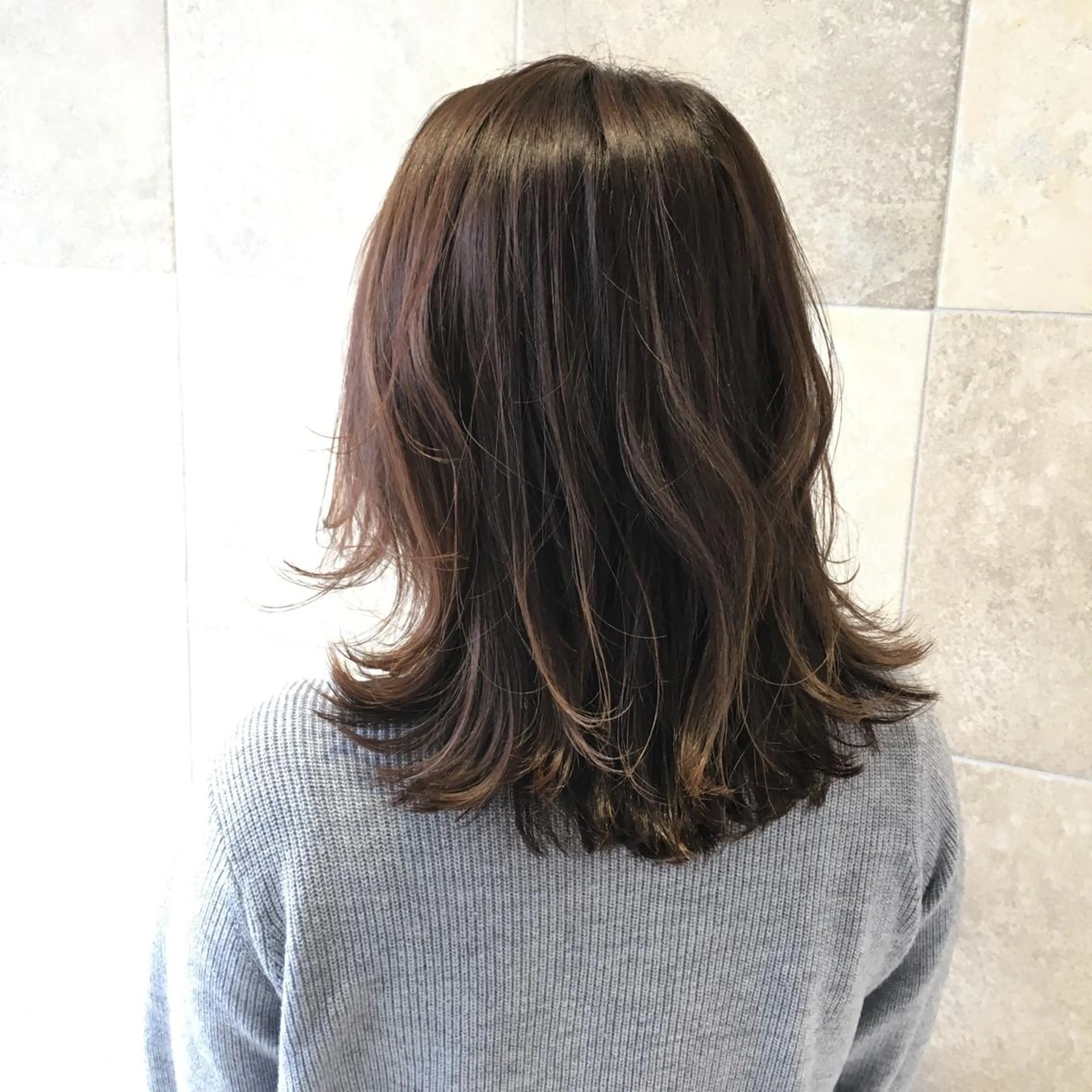 ミディアム カラー カット ヘアカラー カット／メンズカット 藤田麻衣のヘアスタイル