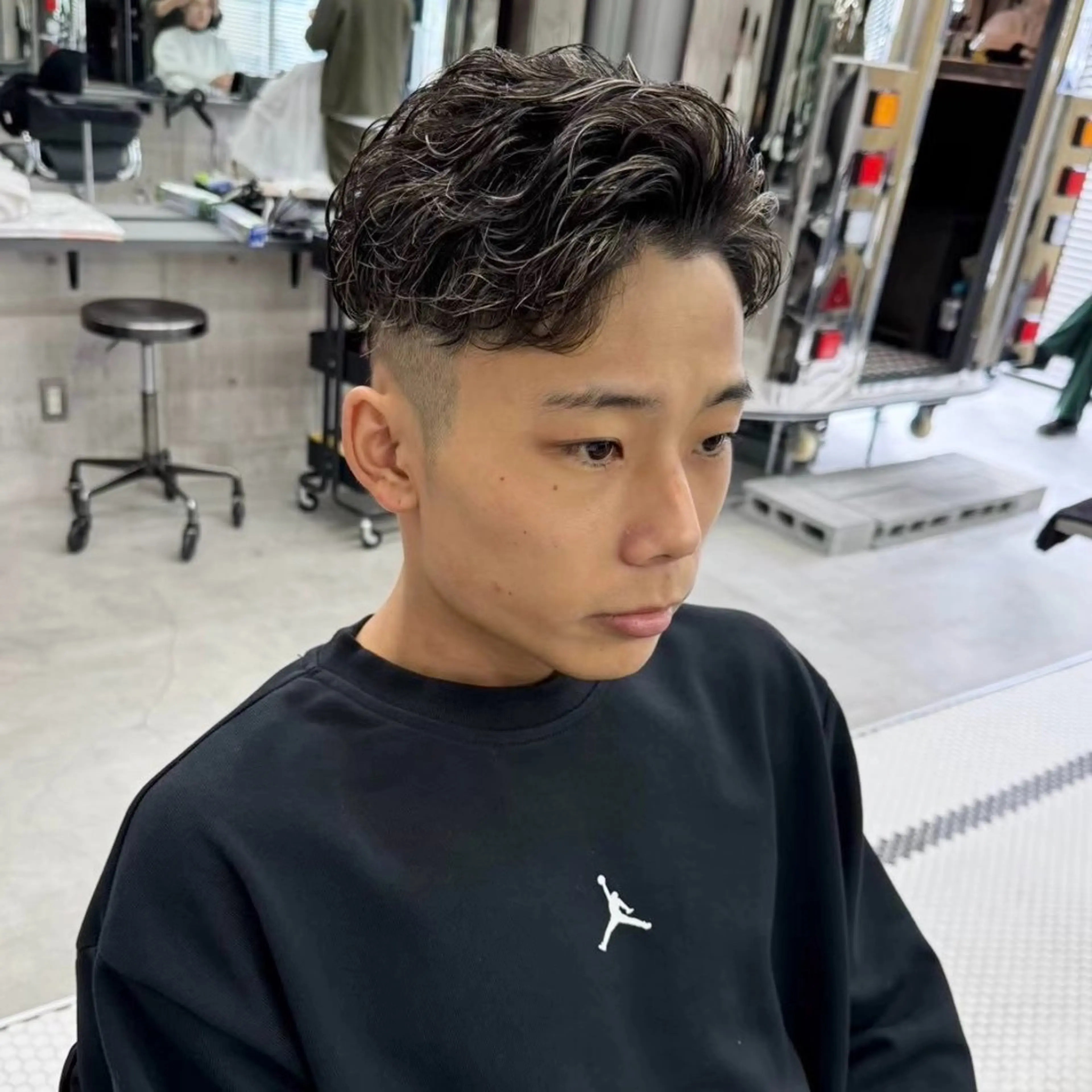 パーマ メンズ カット パーマ tidasmile /カラー/カットのヘアスタイル