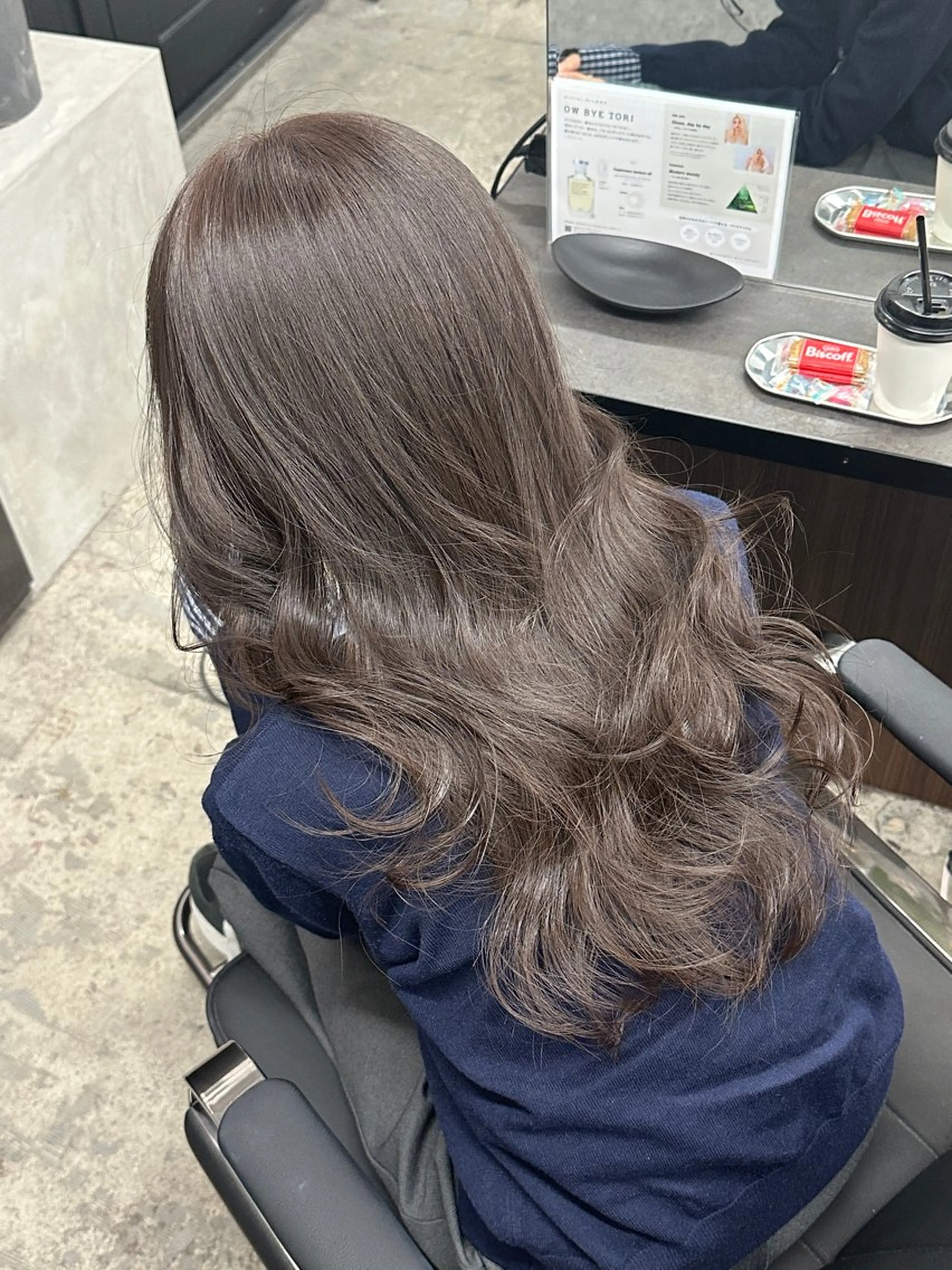 【痛ませず透明感を出したい方オススメ】ロング～ボブ限定カット➕ブリーチなしダブルカラー(透明感エドルからー)➕保湿ケアの写真