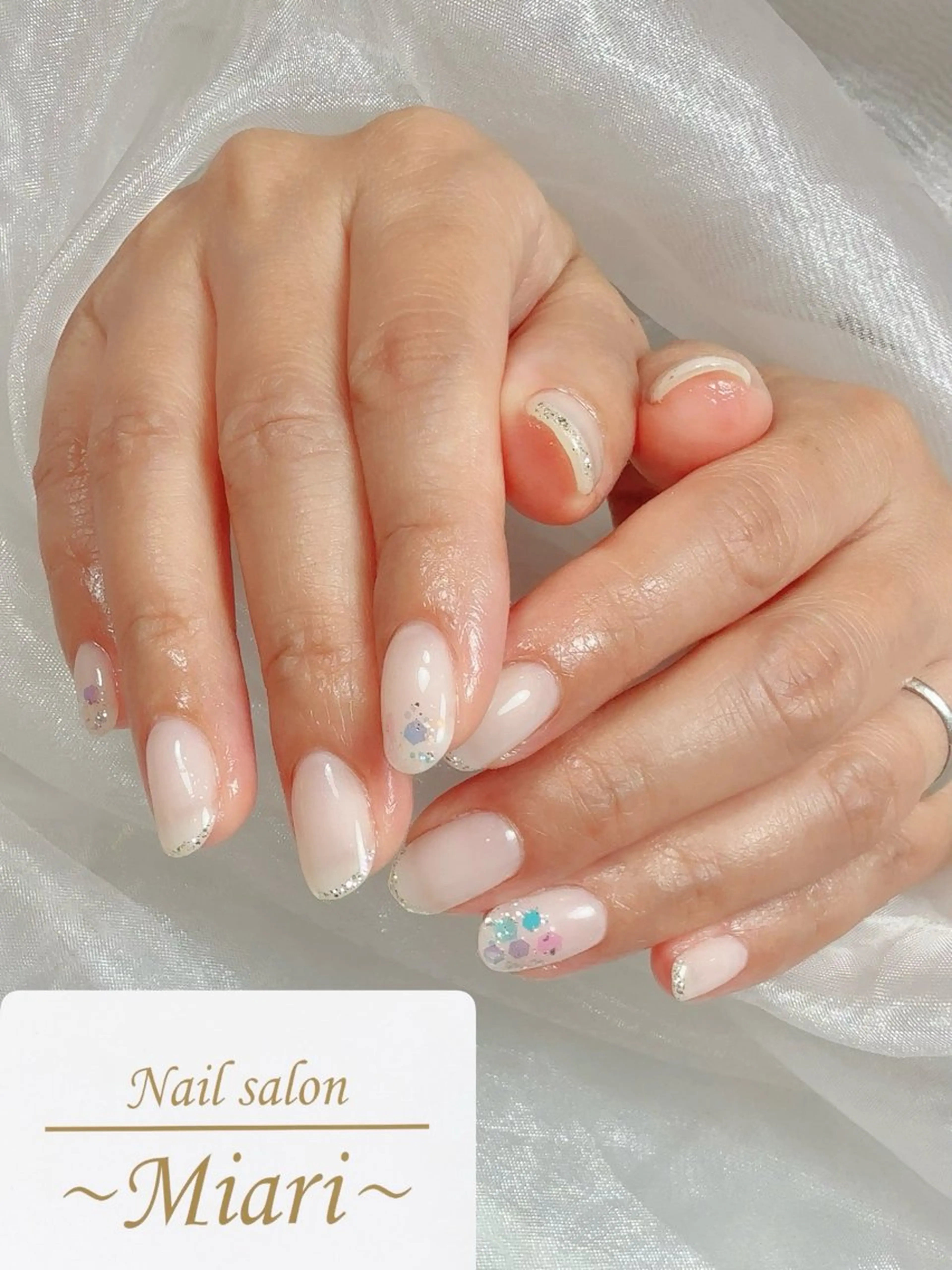 ネイル アートネイル シンプルネイル ハンドネイル nail salon 〜Miari〜所属・吉澤 梓のネイルデザイン