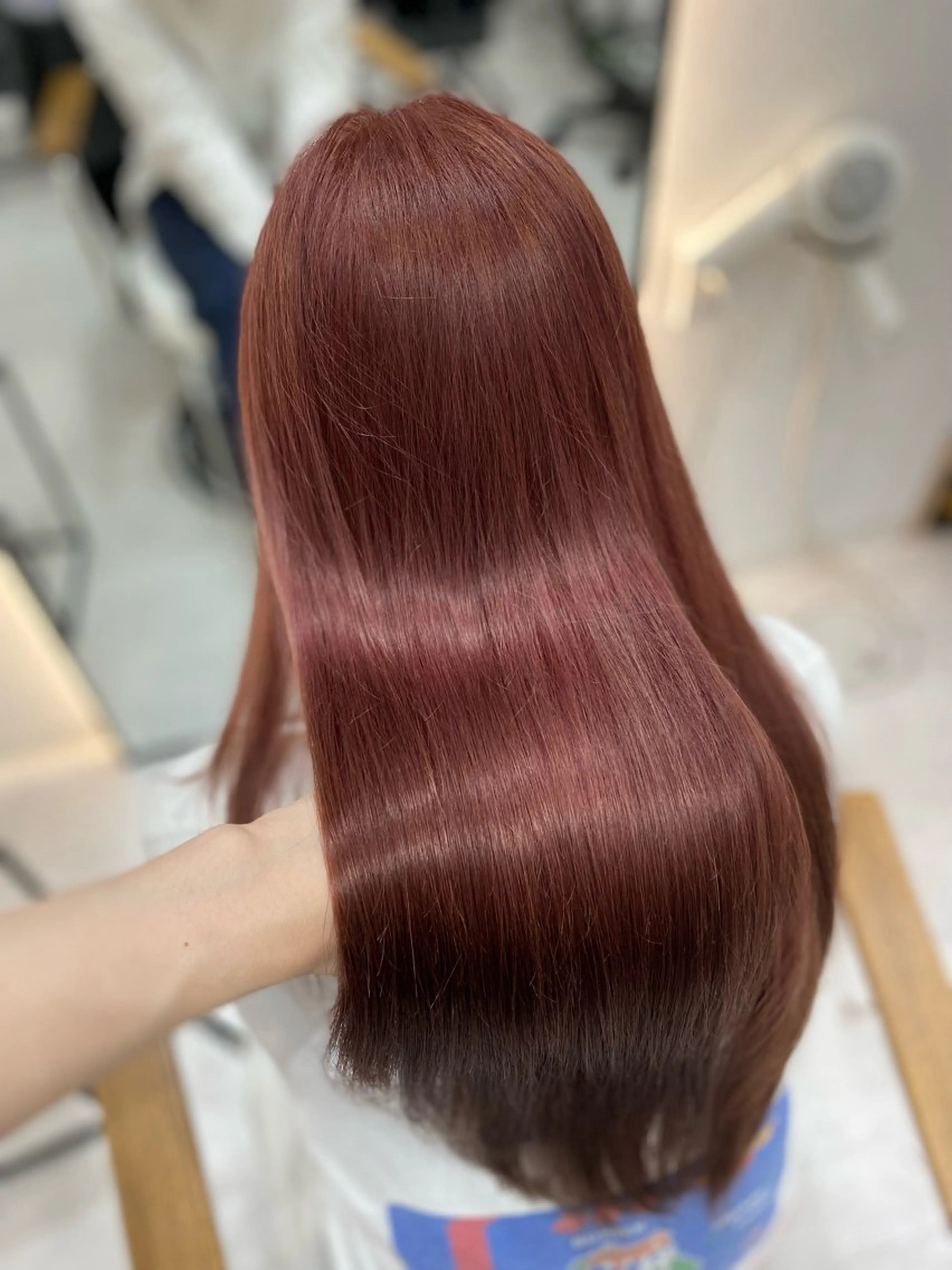 ロング カラー ベージュカラー ブリーチ ケアブリーチ ピンクカラー ピンクベージュ ヘアカラー トリートメント 艶髪・透明感カラー・ 韓国ヘア・Yuriのヘアスタイル