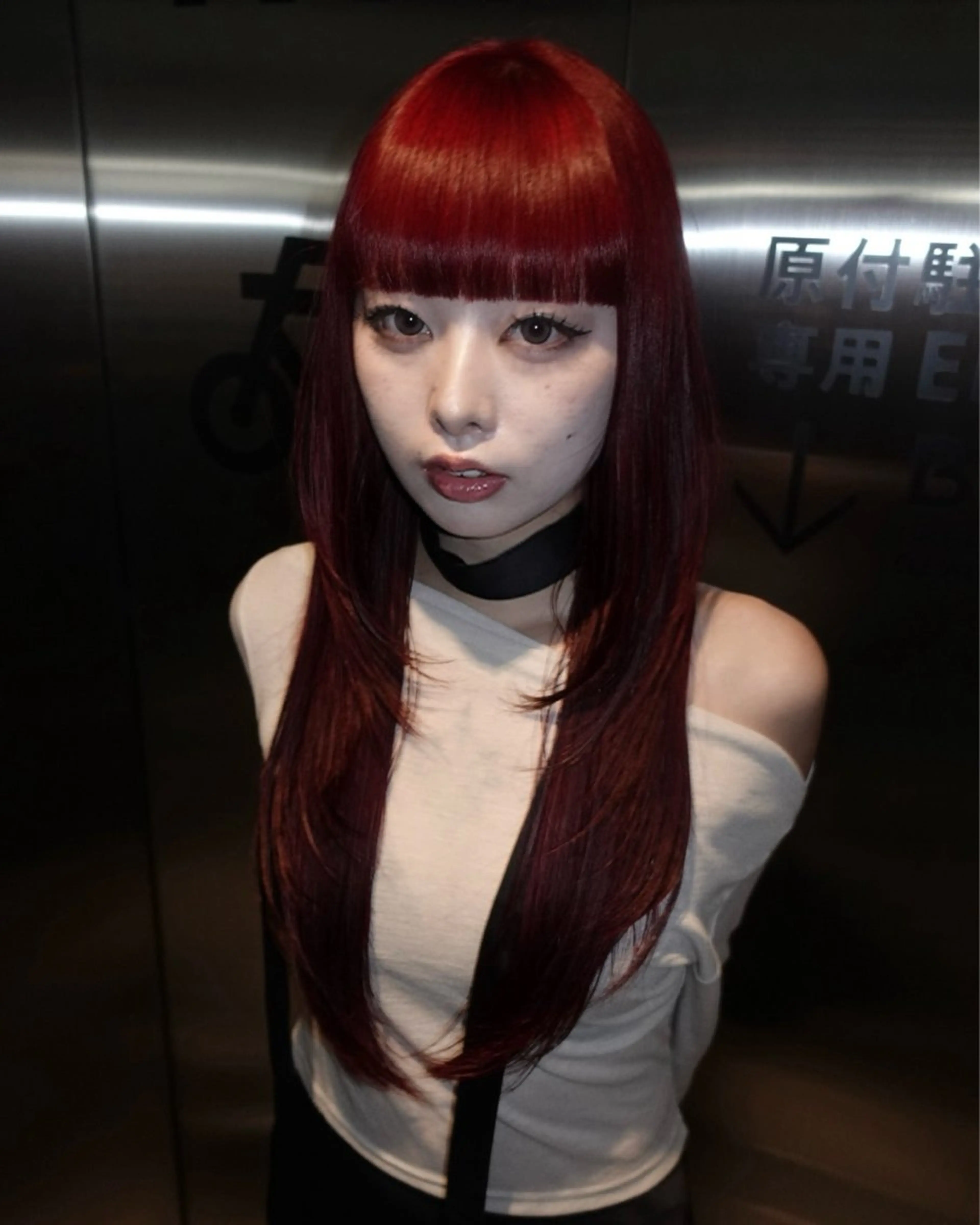 ロング ヘアカラー トリートメント Null 表参道所属・岩下昂世/ ハイトーン/デザインのヘアスタイル