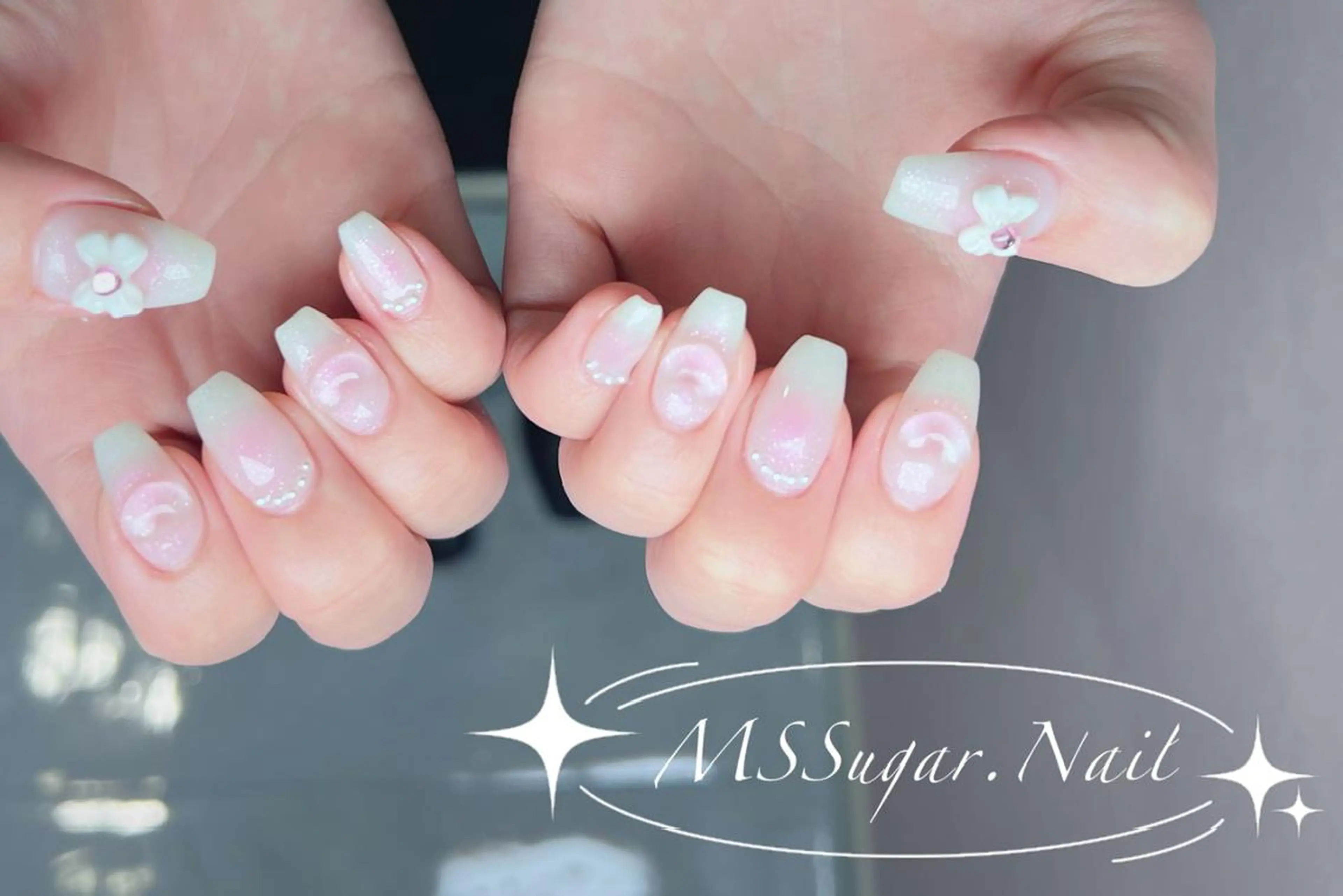 ネイル ロングネイル スカルプネイル ネイルチップ ワンホンネイル ハンドネイル MSSugar Nailのネイルデザイン