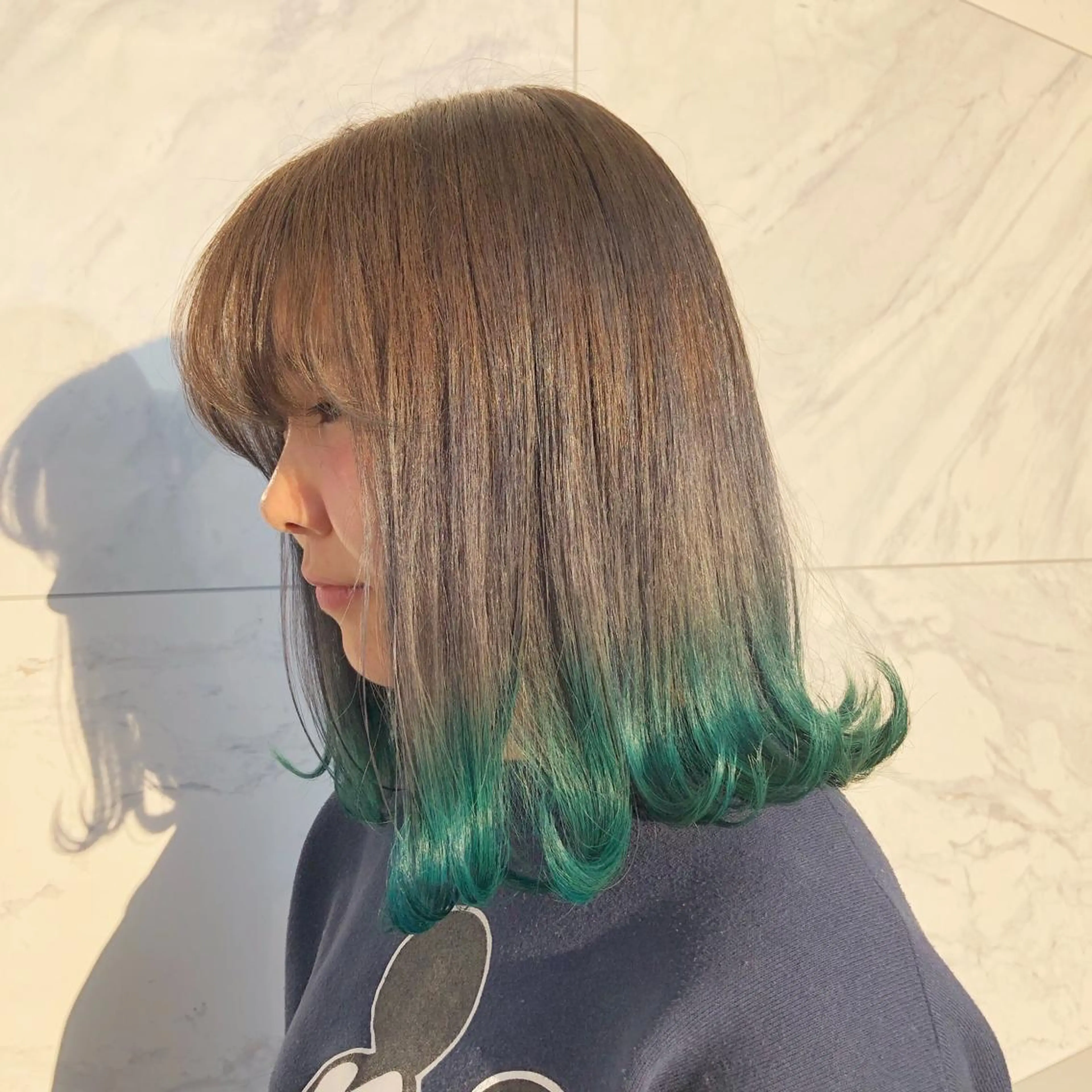 ミディアム カラー ヘアアレンジ 吉野 優子のマツエク・マツパデザイン