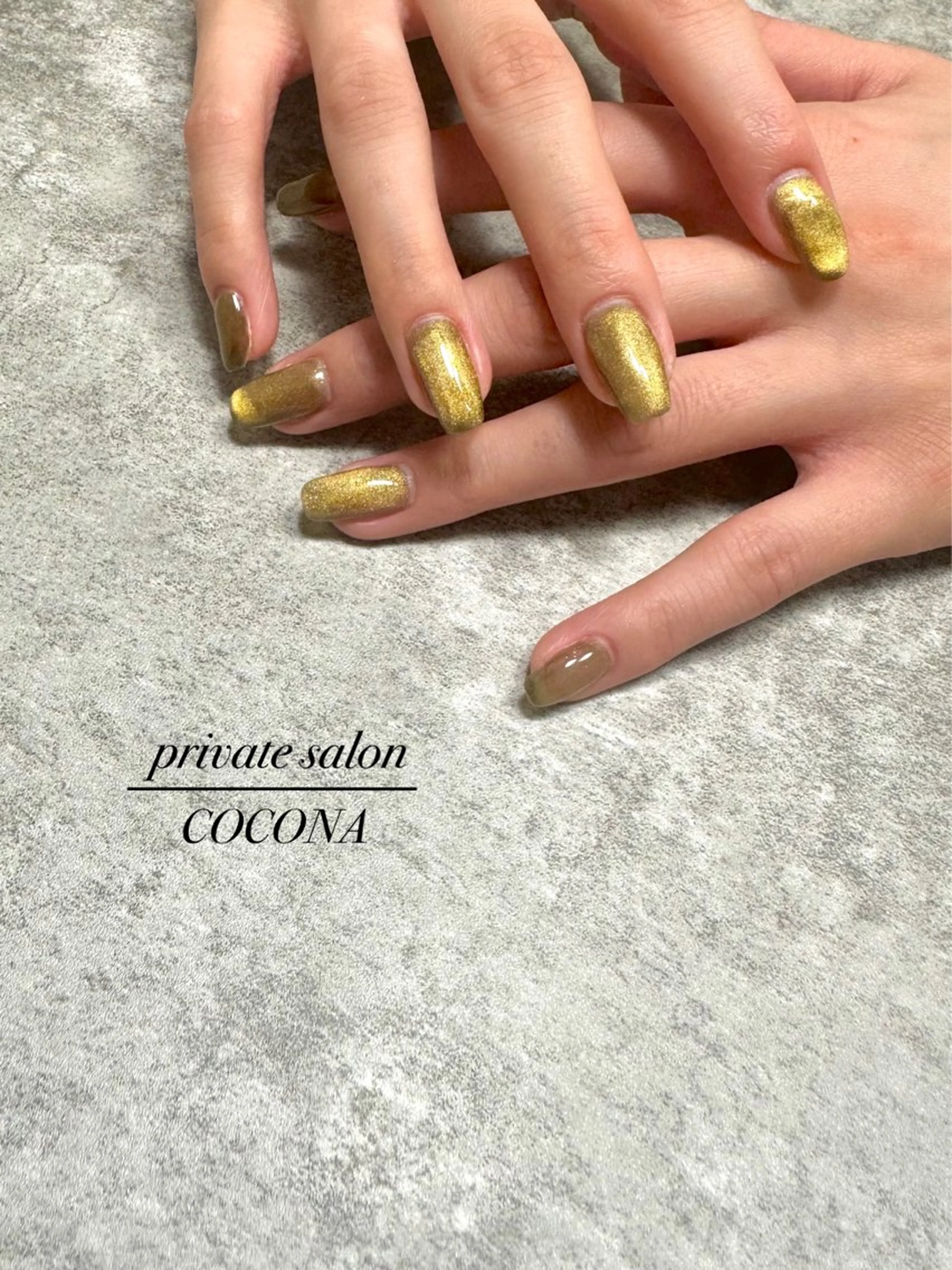 ネイル マグネットネイル マグネットワンカラー ニュアンスネイル ワンカラーネイル ハンドネイル プライベートサロン nailcoconaのネイルデザイン