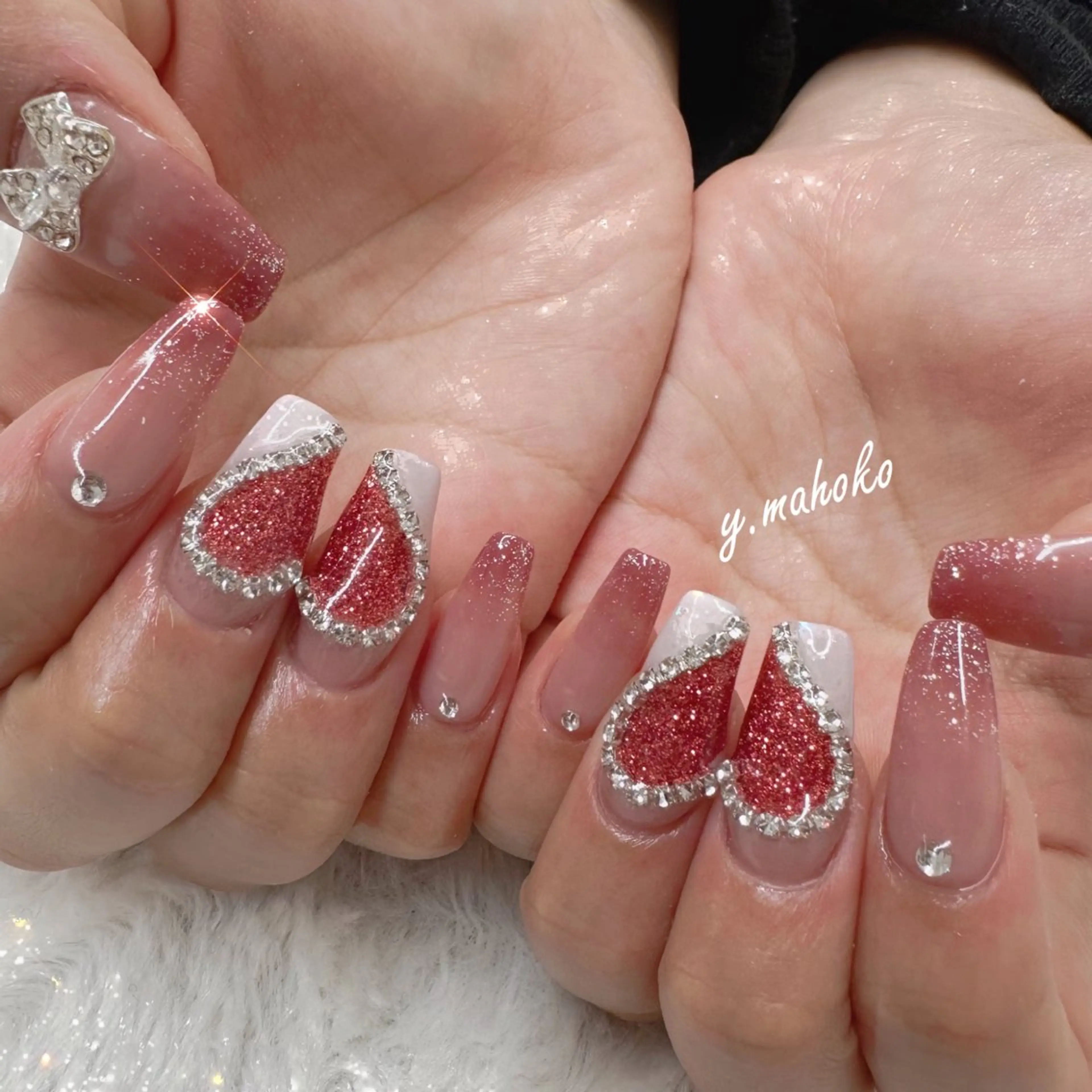 ネイル ハンドネイル She nail studio 原宿所属・パラジェル有/ スカルプ/mahoのネイルデザイン