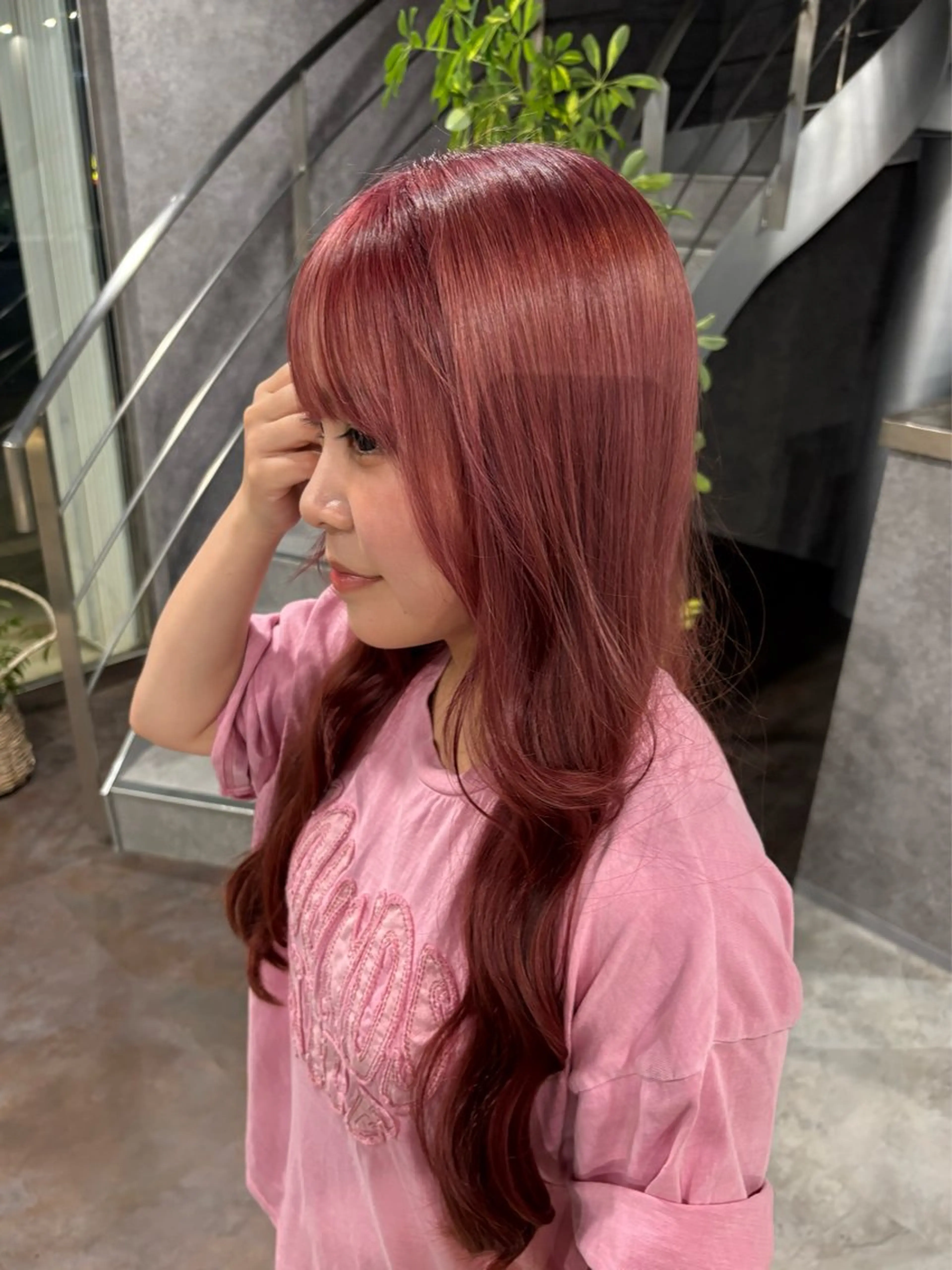 ロング ヘアカラー ink mocaのヘアスタイル