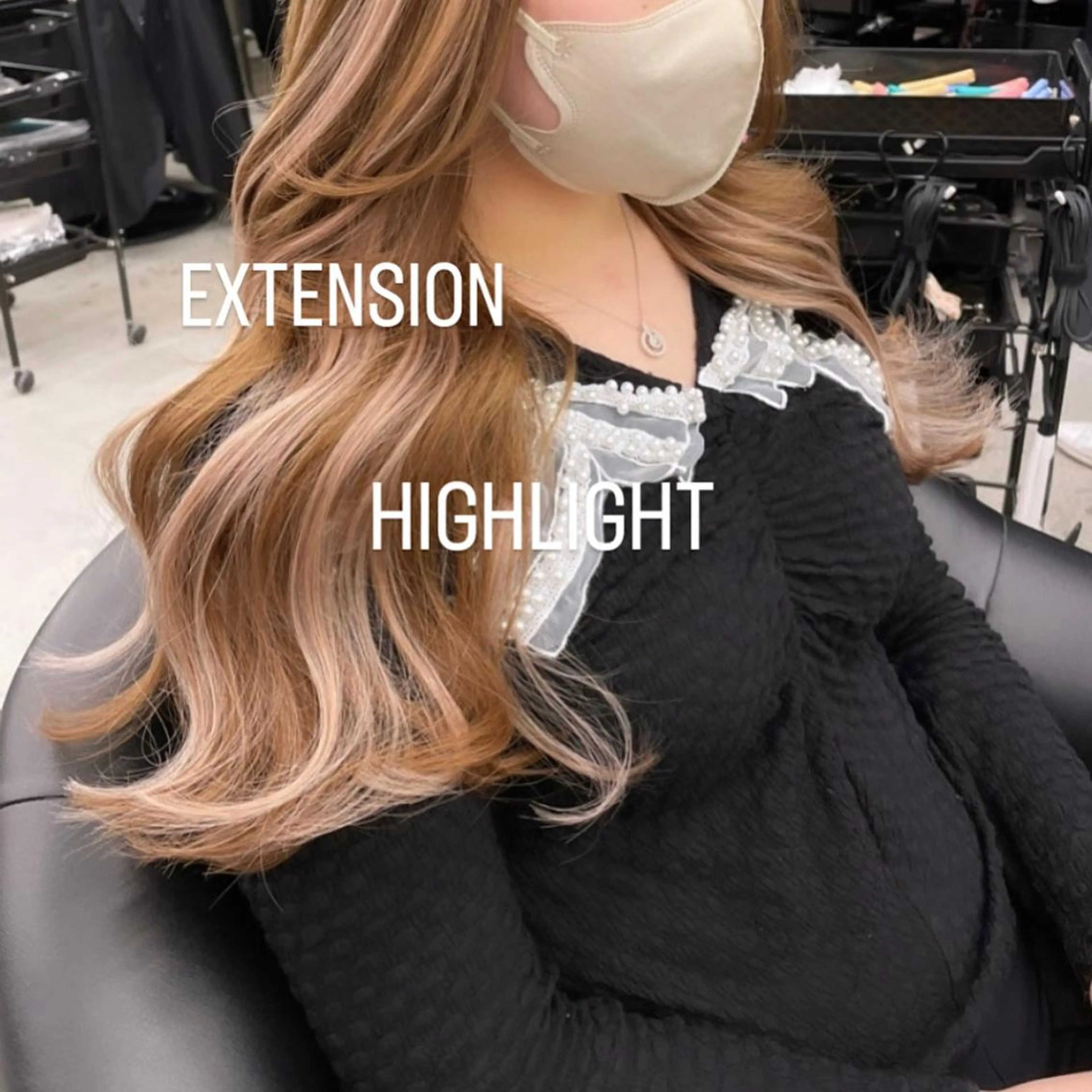 ロング カラー ヘアカラー エクステ エクステ🩵ブリーチ 韓国ヘア🩵KAEのヘアスタイル