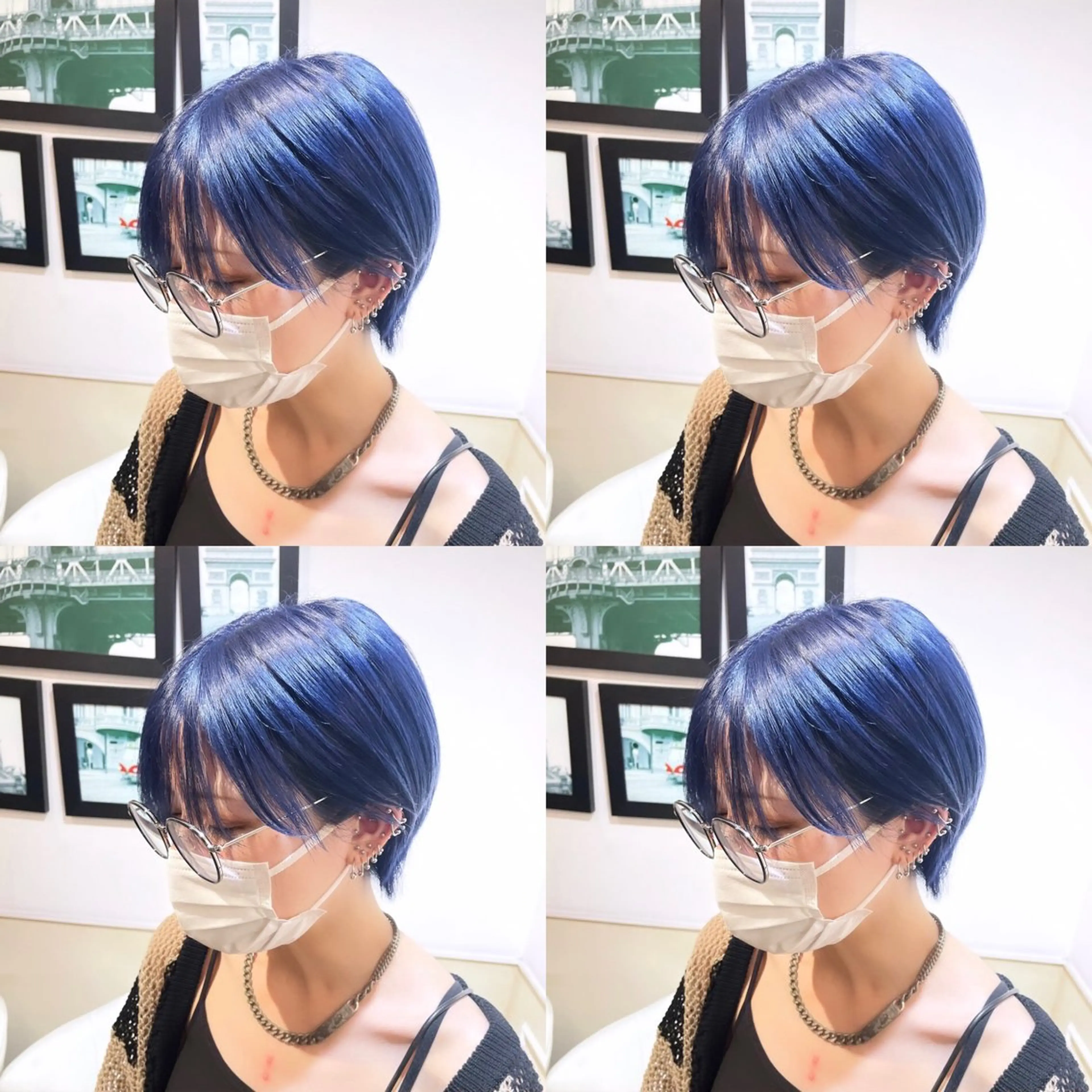 ショート カラー ネイビーカラー 🌟トップデザイナー 高橋🌟のヘアスタイル