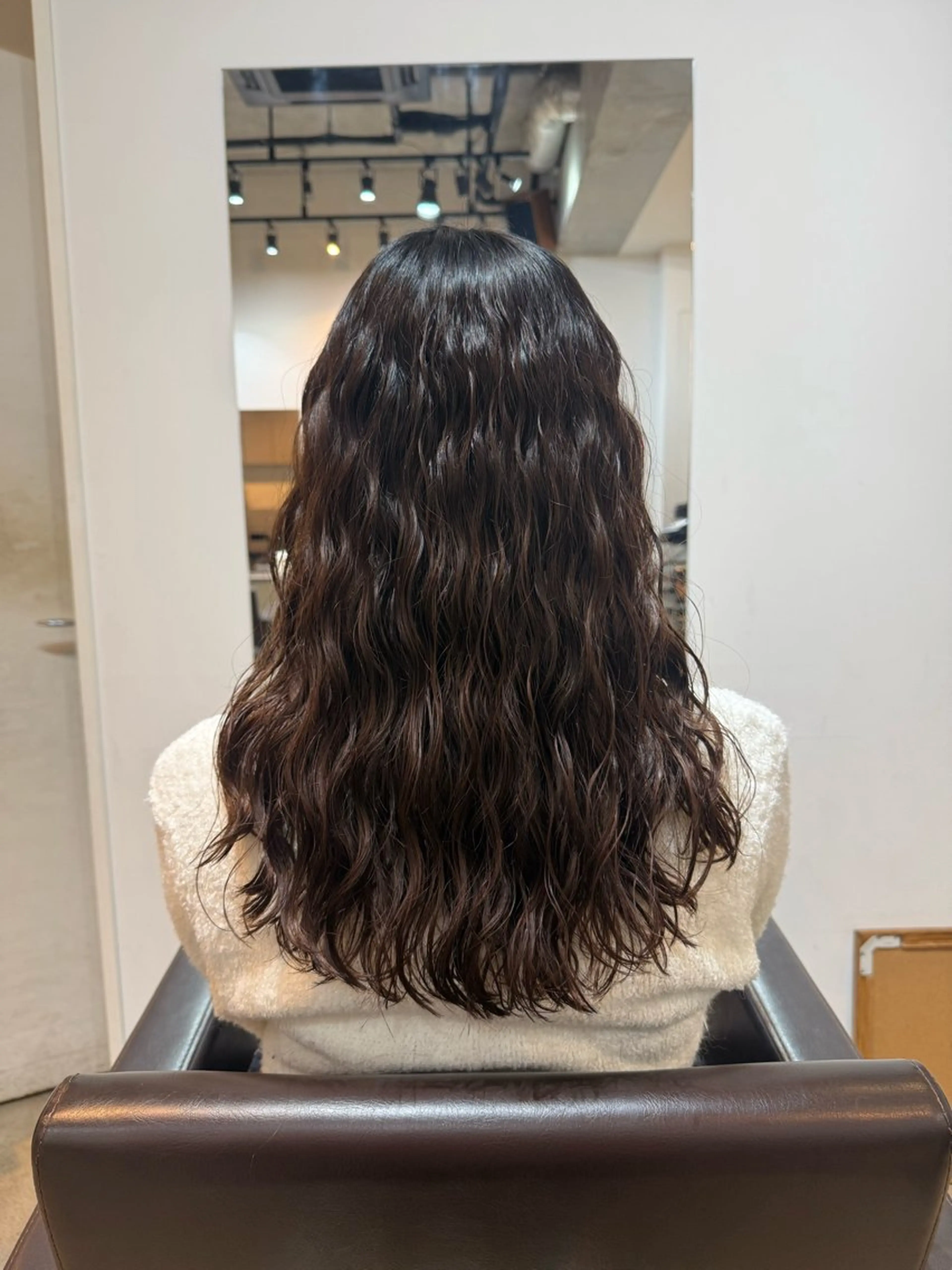 セミロング カット パーマ トリートメント スパイラルパーマ /神野のヘアスタイル