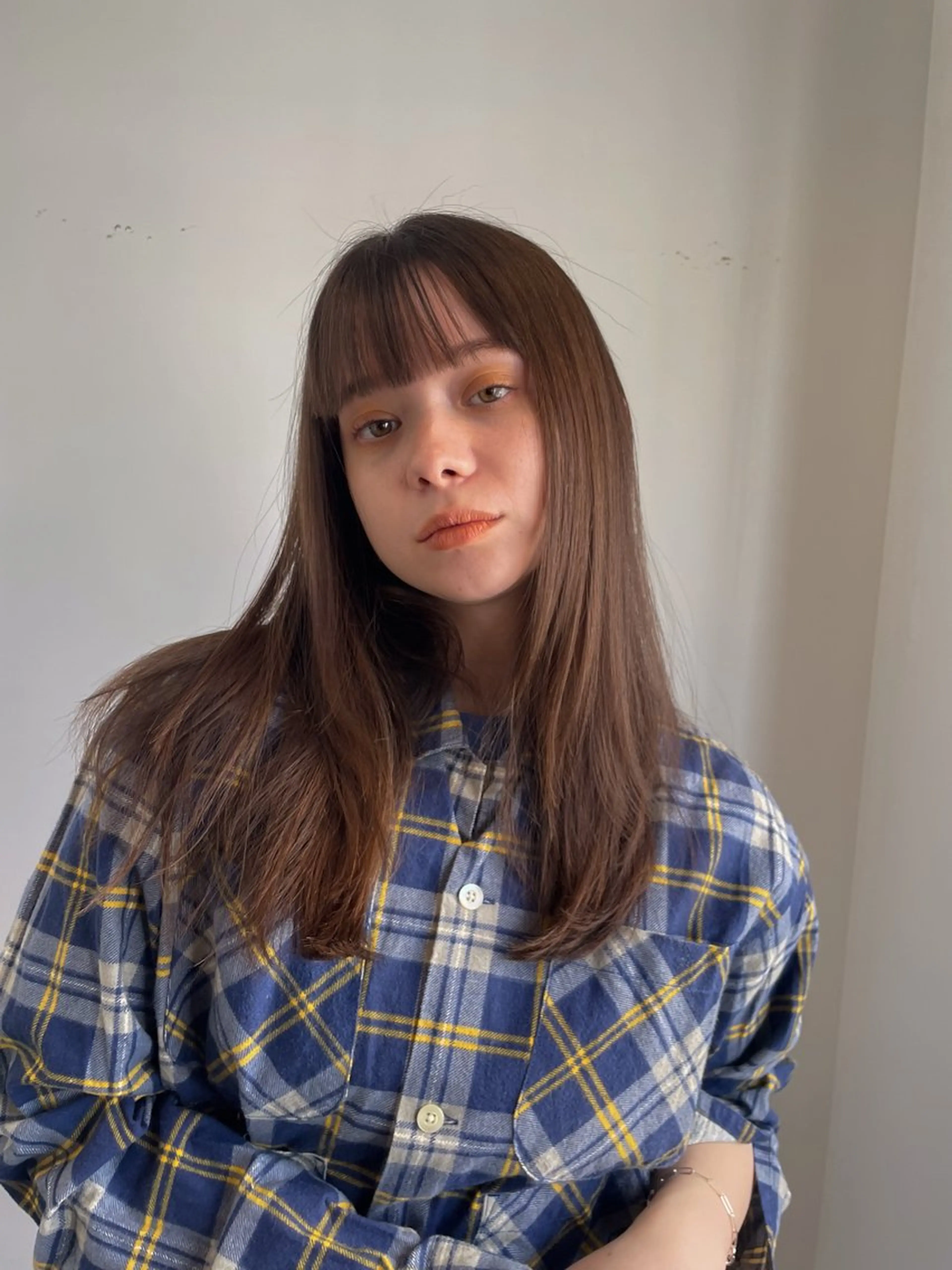 セミロング カラー レイヤーカット カット ヘアカラー トリートメント Takuma Suzuki中目黒のヘアスタイル