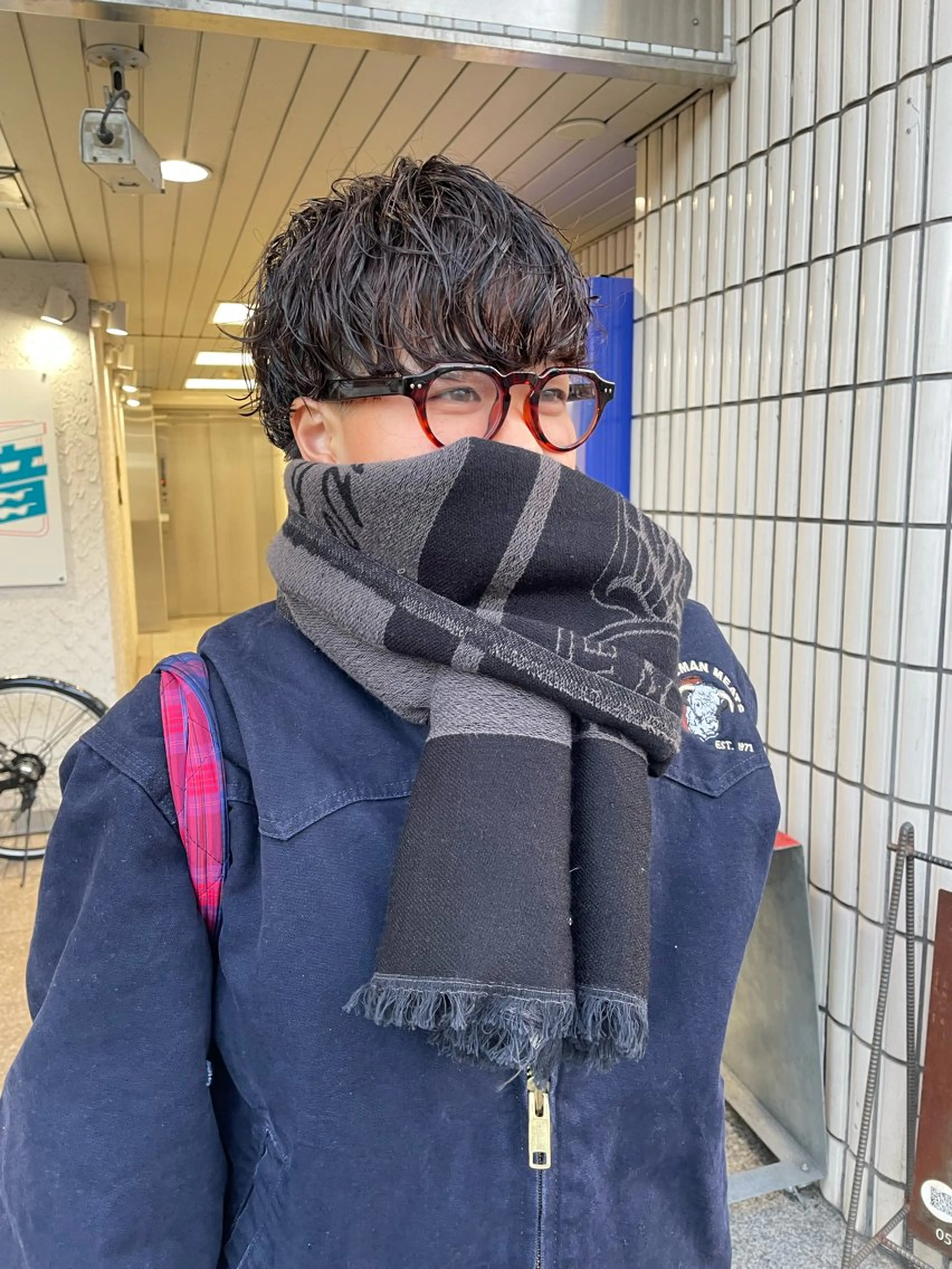 ショート パーマ パーマ カットモデル/ ハイトーン/ゆうあのヘアスタイル