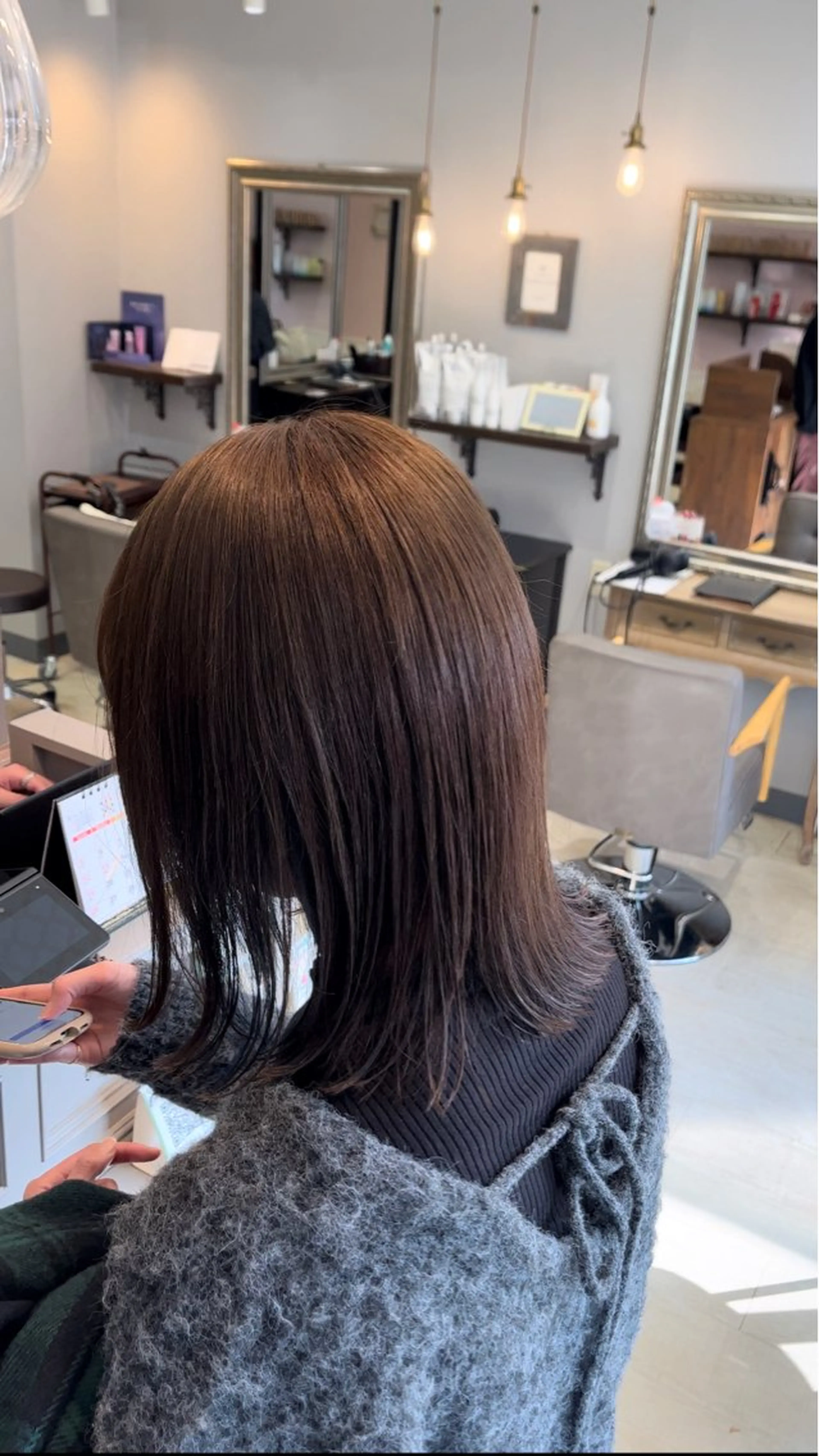 セミロング カラー アッシュ オレンジ カット ヘアカラー レイヤー/透明感/髪 質改善/メンズ/佐藤のヘアスタイル