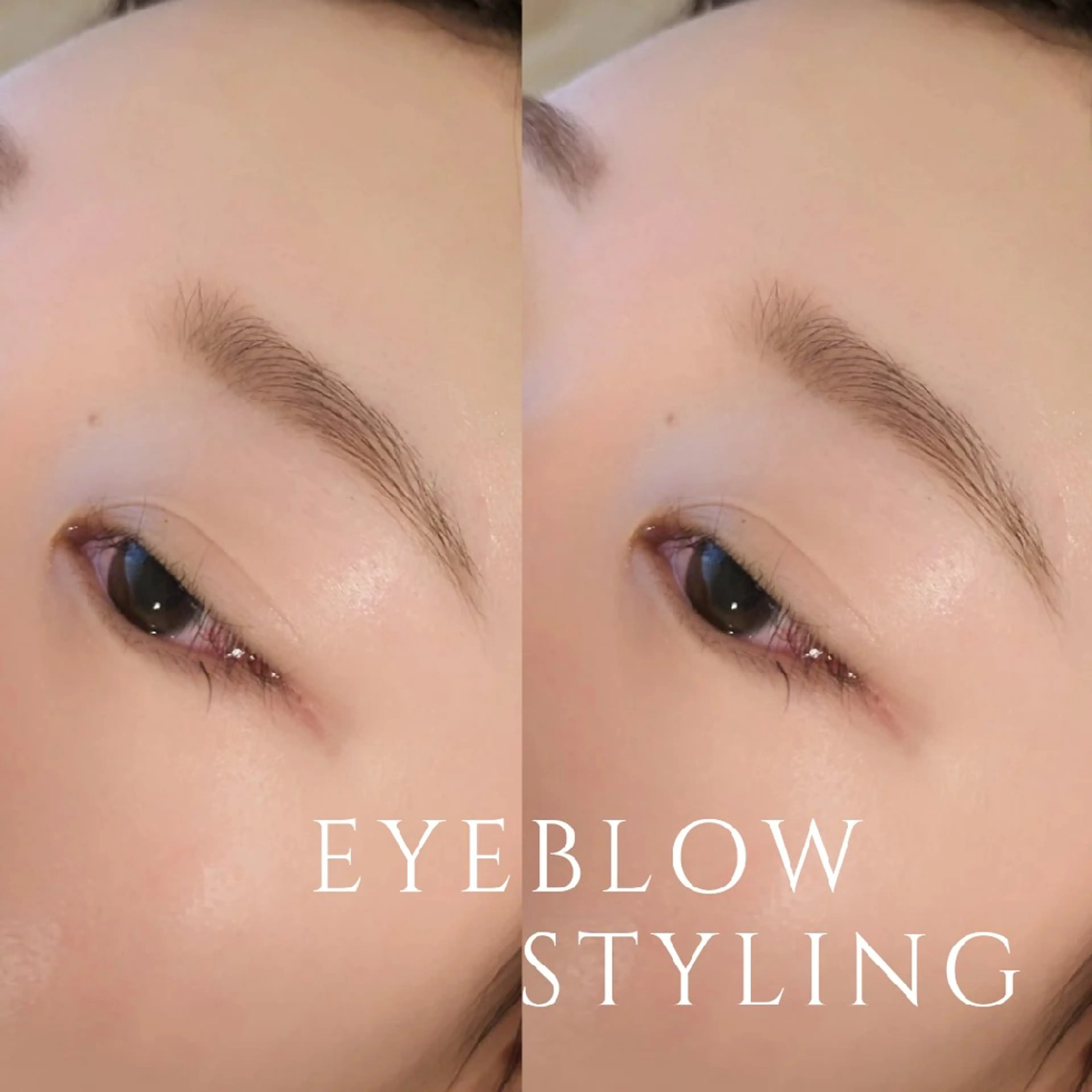 【柔らか眉にも】アイブロウスタイリング【ワックス脱毛+毛量調整】の写真