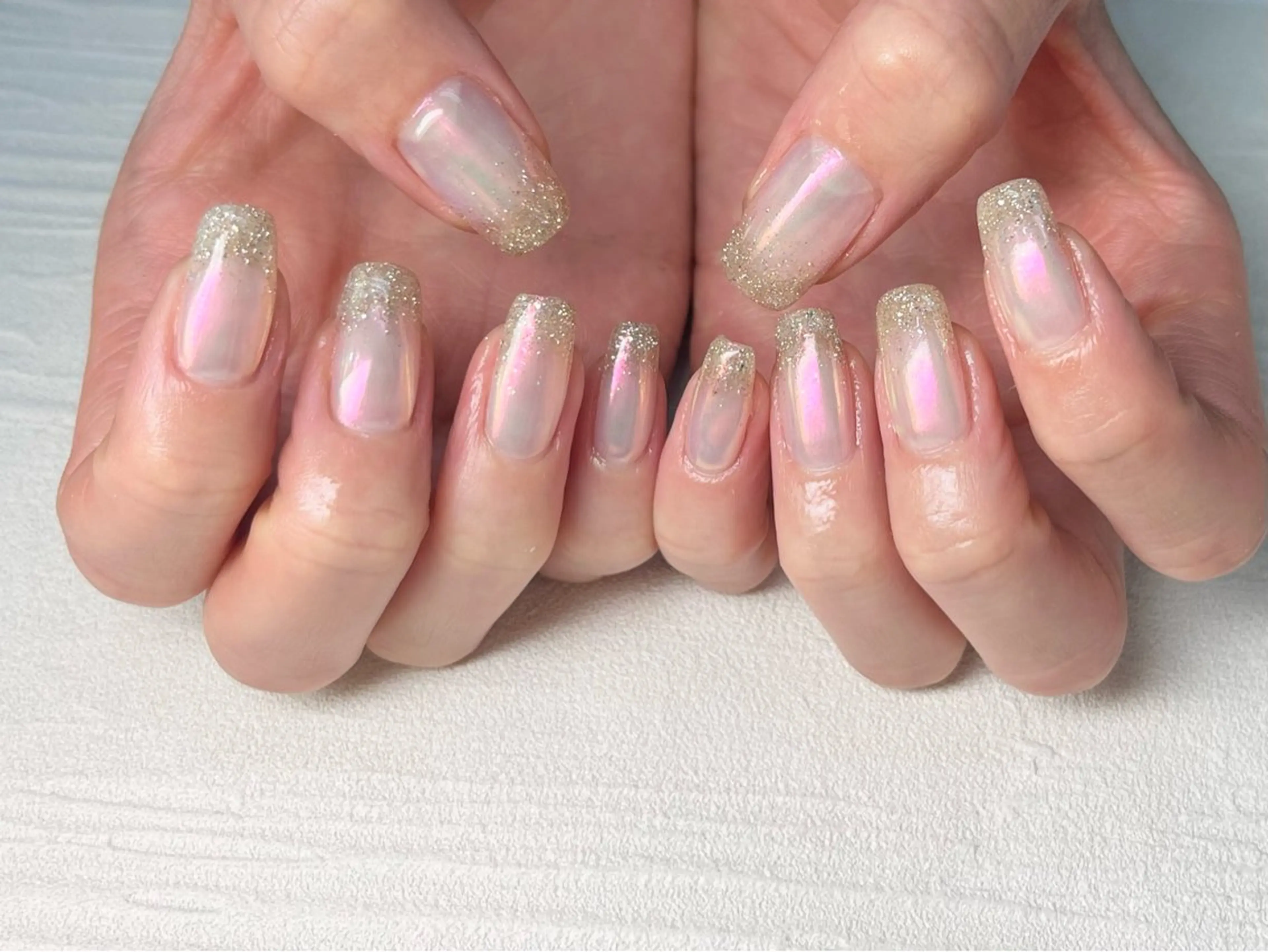 ネイル ミラーネイル Queennail 北堀江Yumiのネイルデザイン
