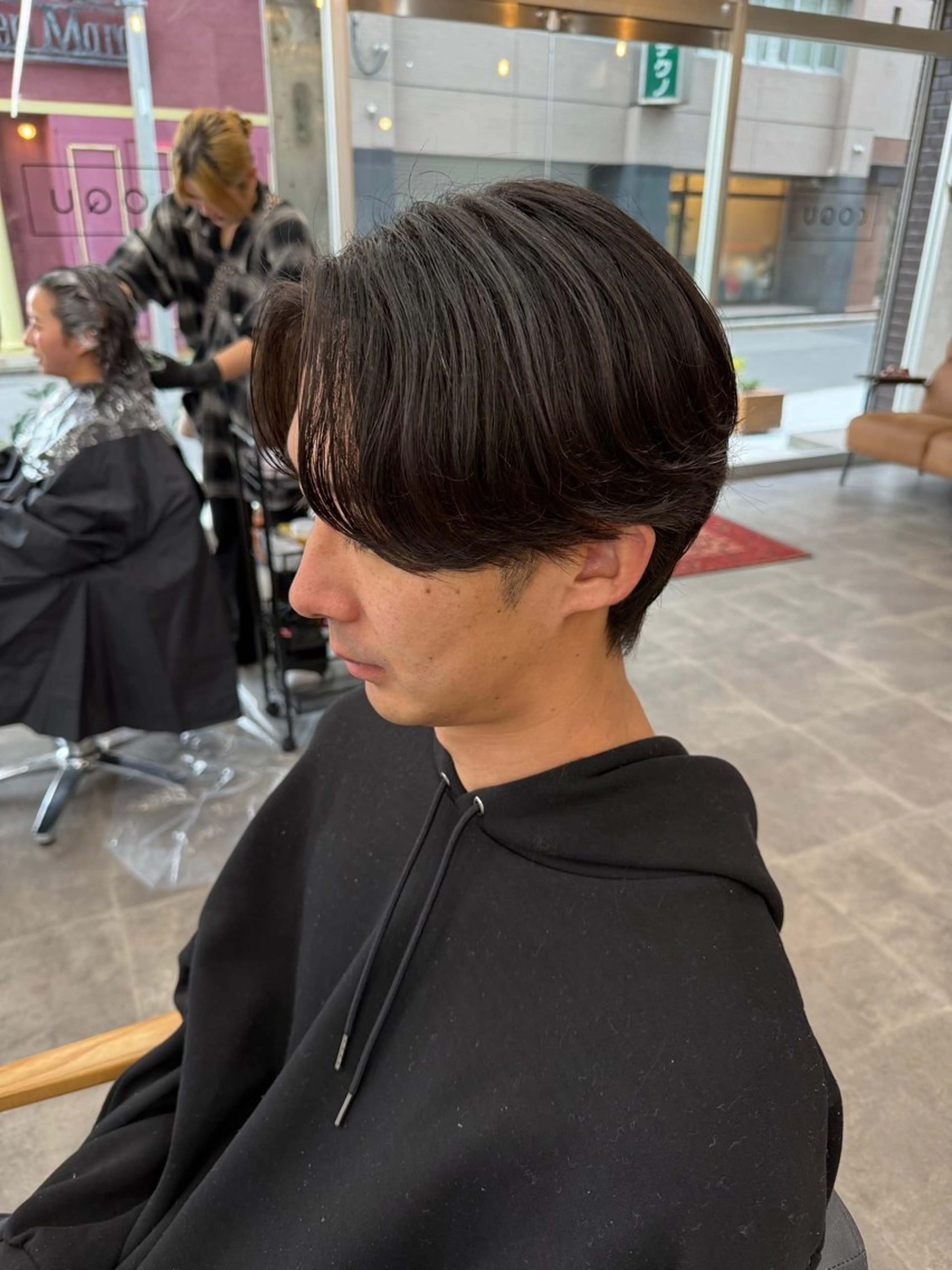 ミディアム メンズ ミディアムパーマ メンズパーマ カット パーマ  ︎︎ 楓のヘアスタイル