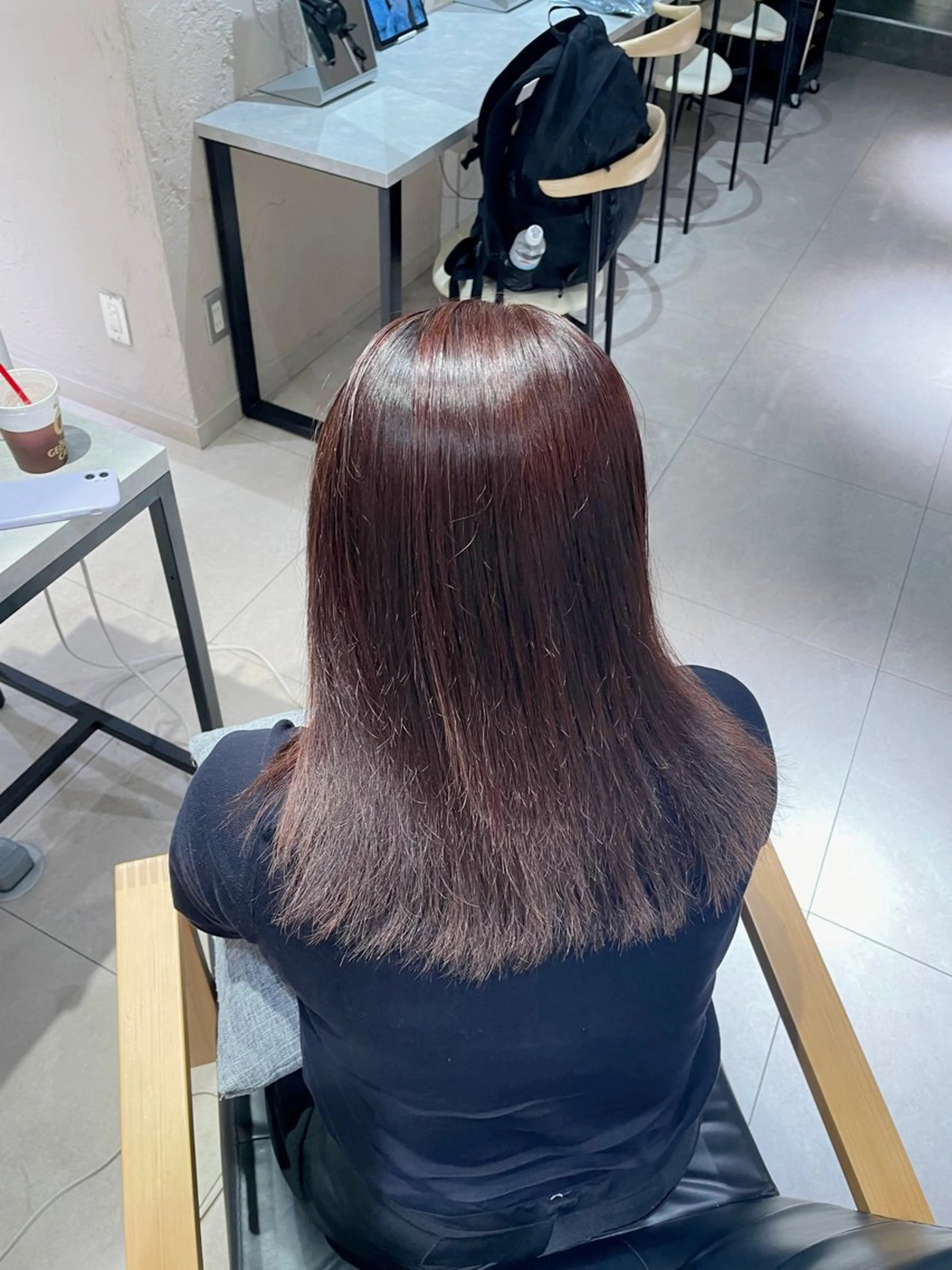 ミディアム ヘアカラー トリートメント ren ボブロブ/ミディアムのヘアスタイル