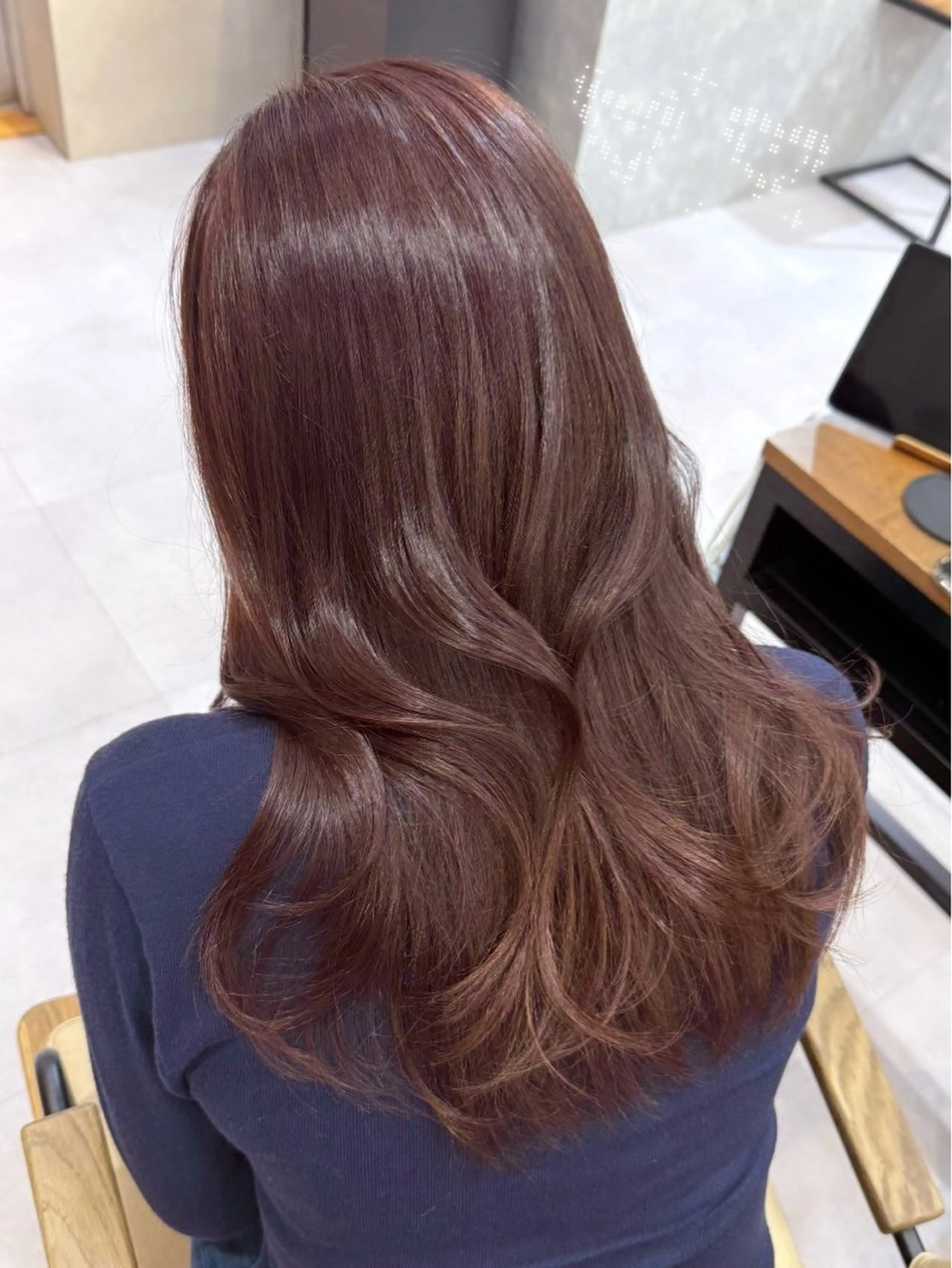 ロング ヘアカラー 縮毛矯正 トリートメント るな🎀 銀座暖色カラー🌈♡のヘアスタイル