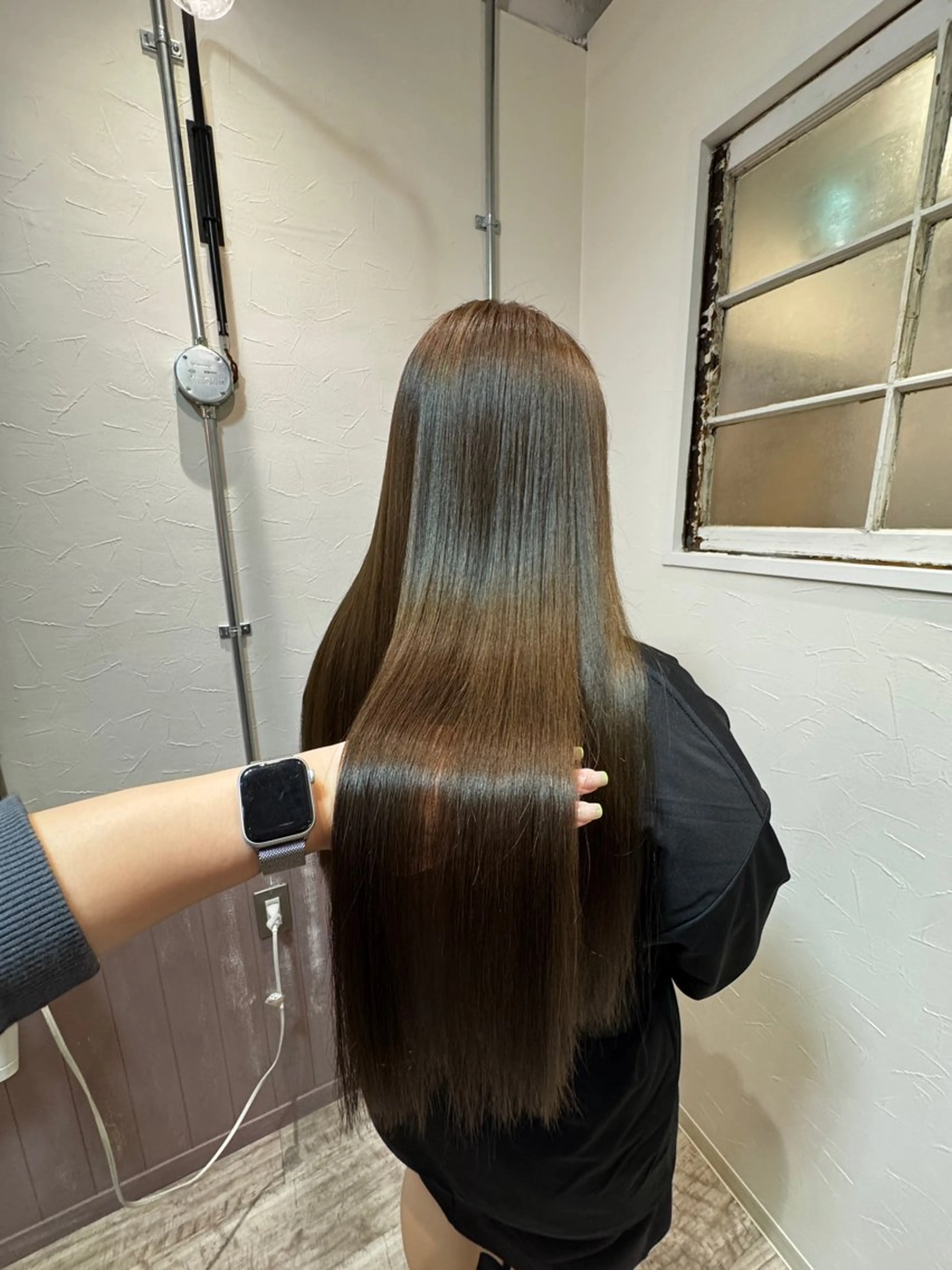 ロング カラー パーマ カット 縮毛矯正 矢場町/ダブルカラー /レイヤー/アリサのヘアスタイル