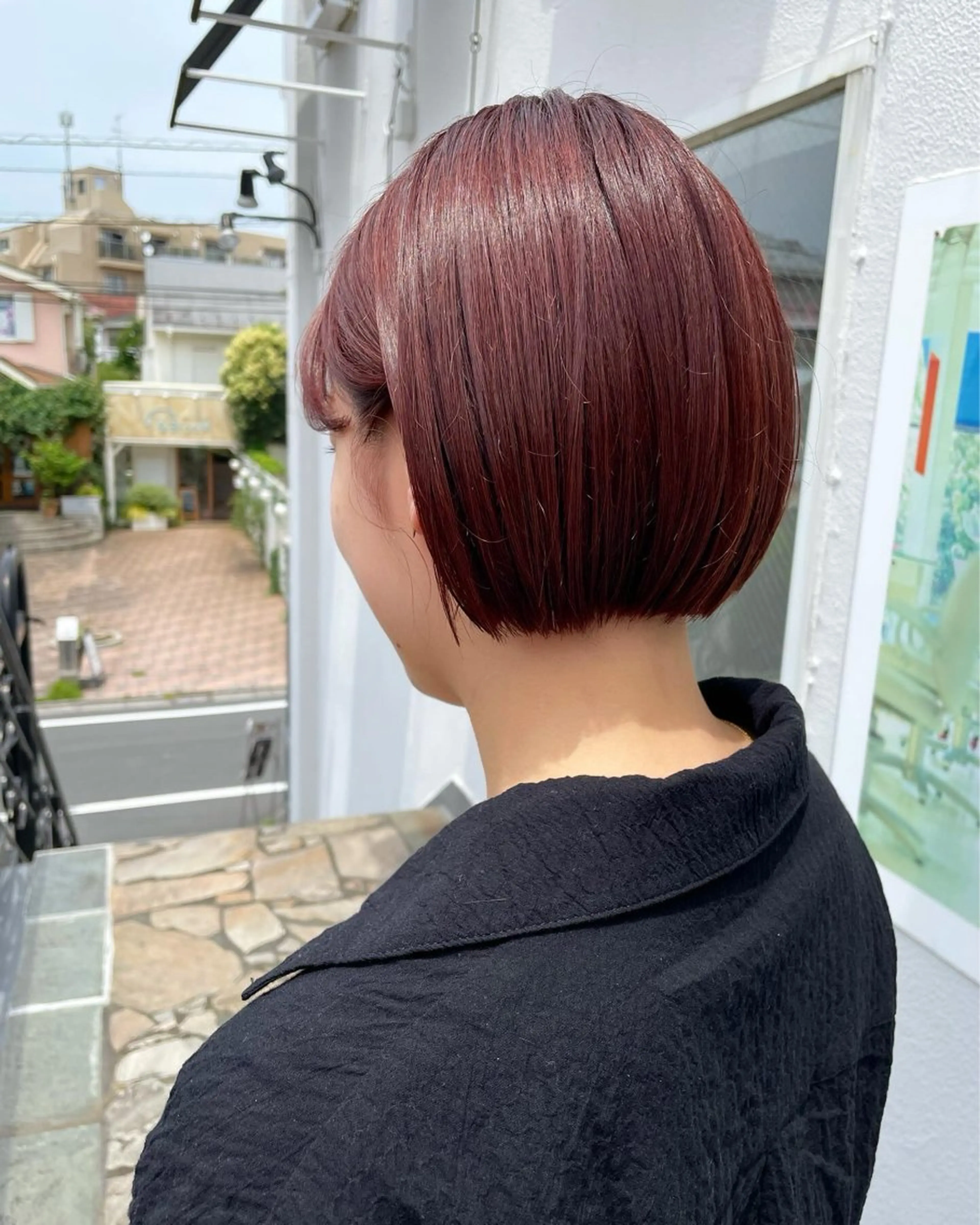 ショート カット ヘアカラー トリートメント 平 ちひろのヘアスタイル