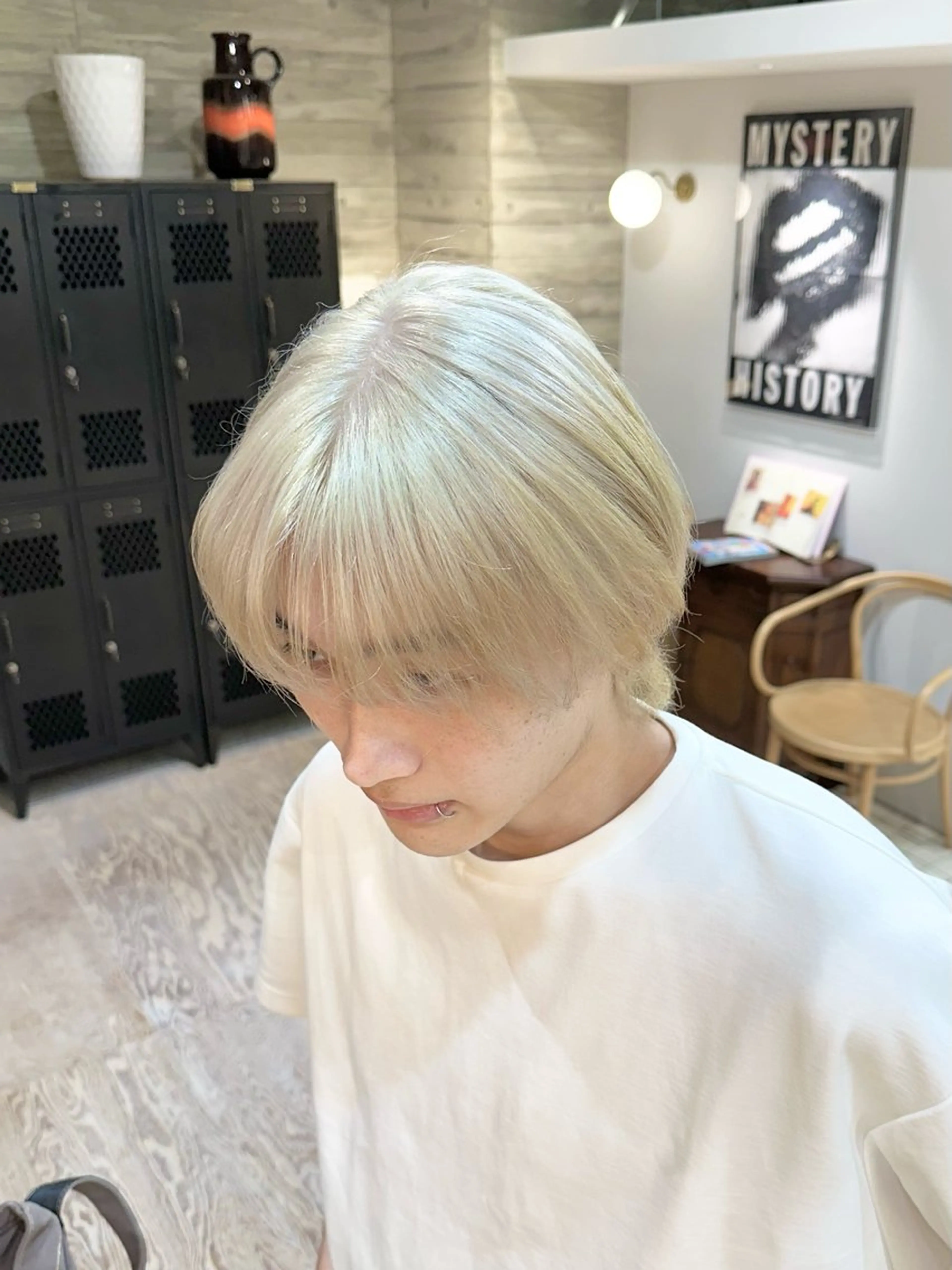 ショート カラー メンズ カット ヘアカラー トリートメント kai .のヘアスタイル