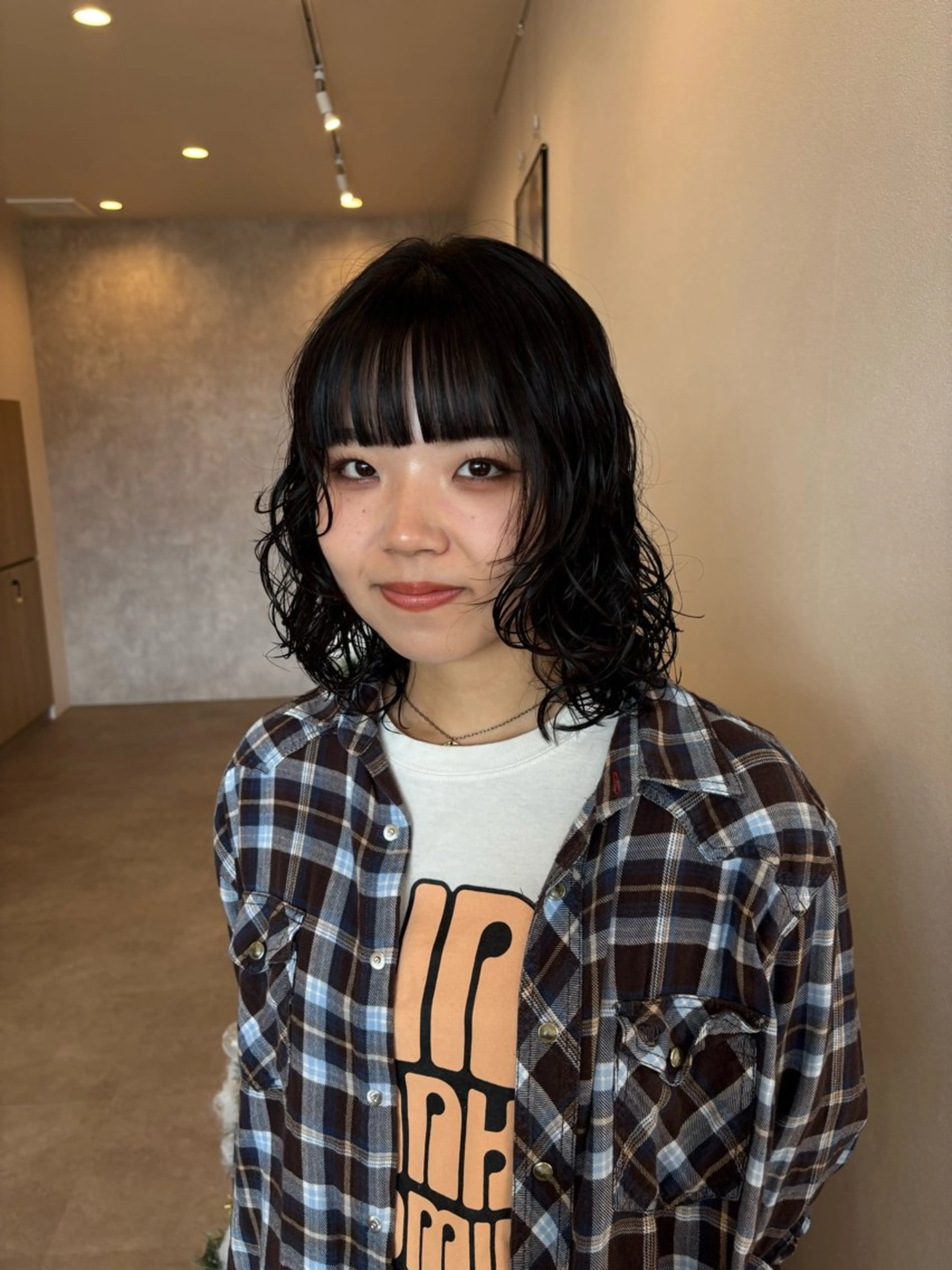 ショート パーマ 顔まわりレイヤー 🎀momoka🎀のヘアスタイル