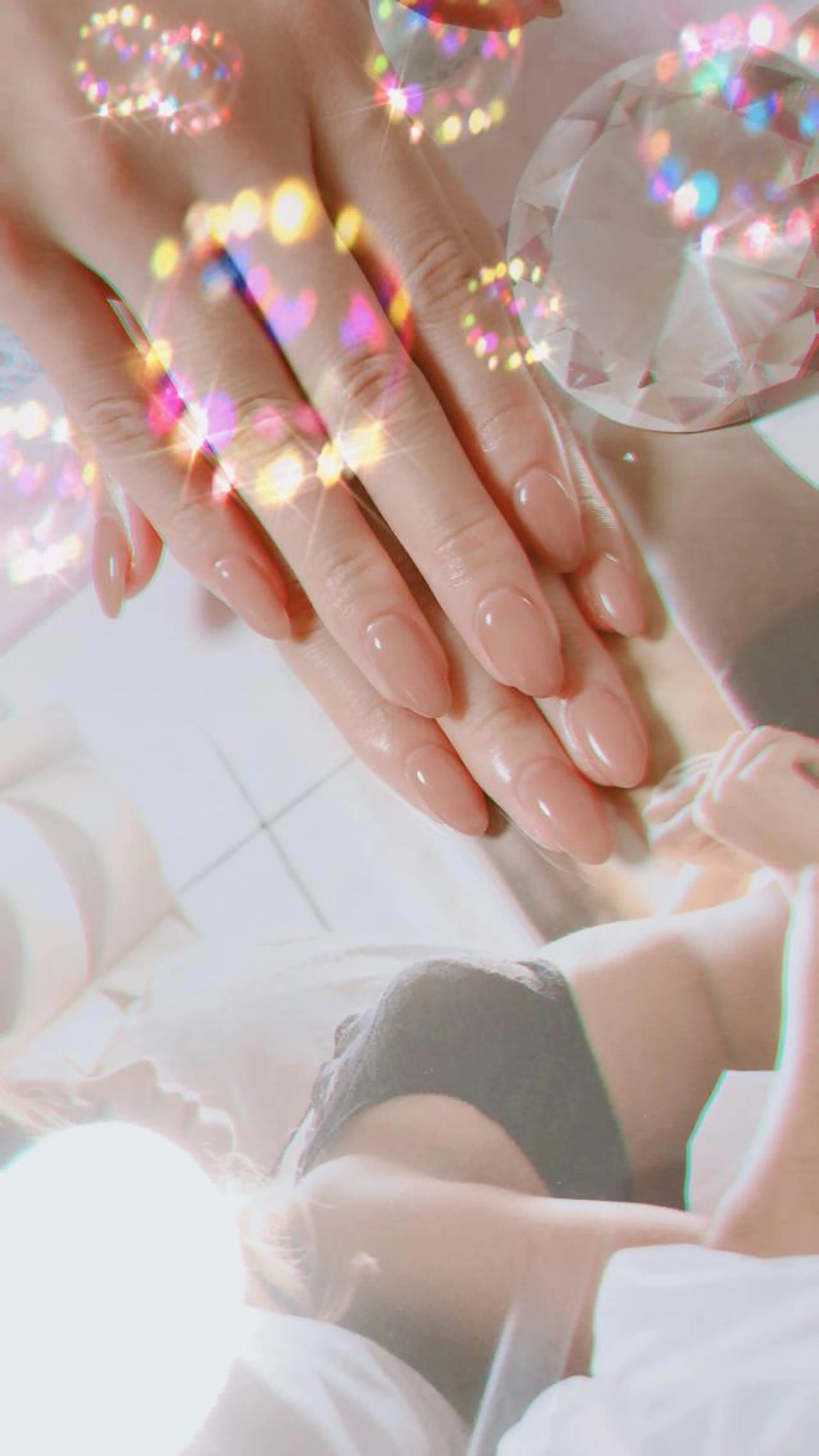 🌈初回オフ無料🦋クリアネイル¥4000💎の写真