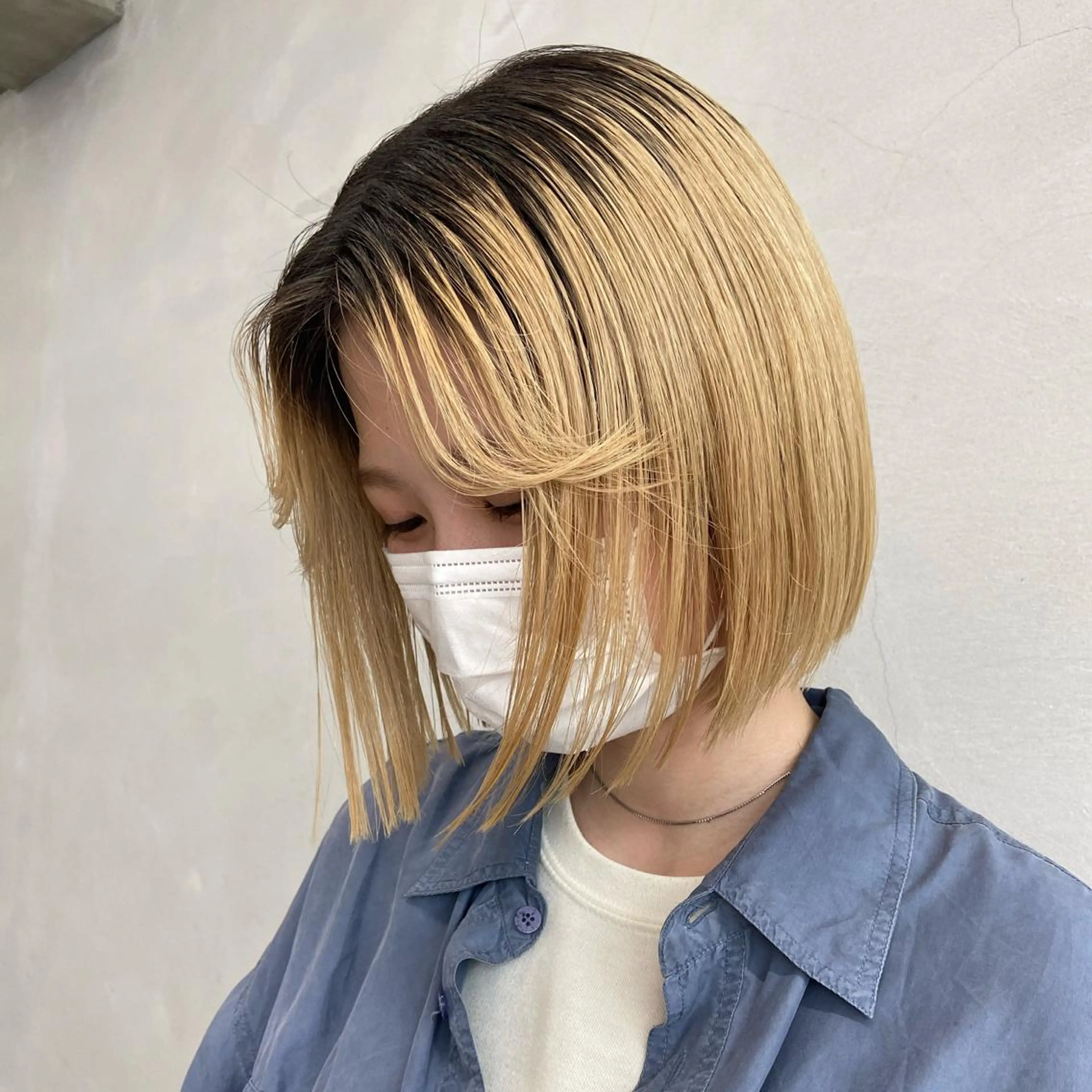 ミディアム カラー ヘアカラー yuna/ボブカット /ハイトーンカラーのヘアスタイル