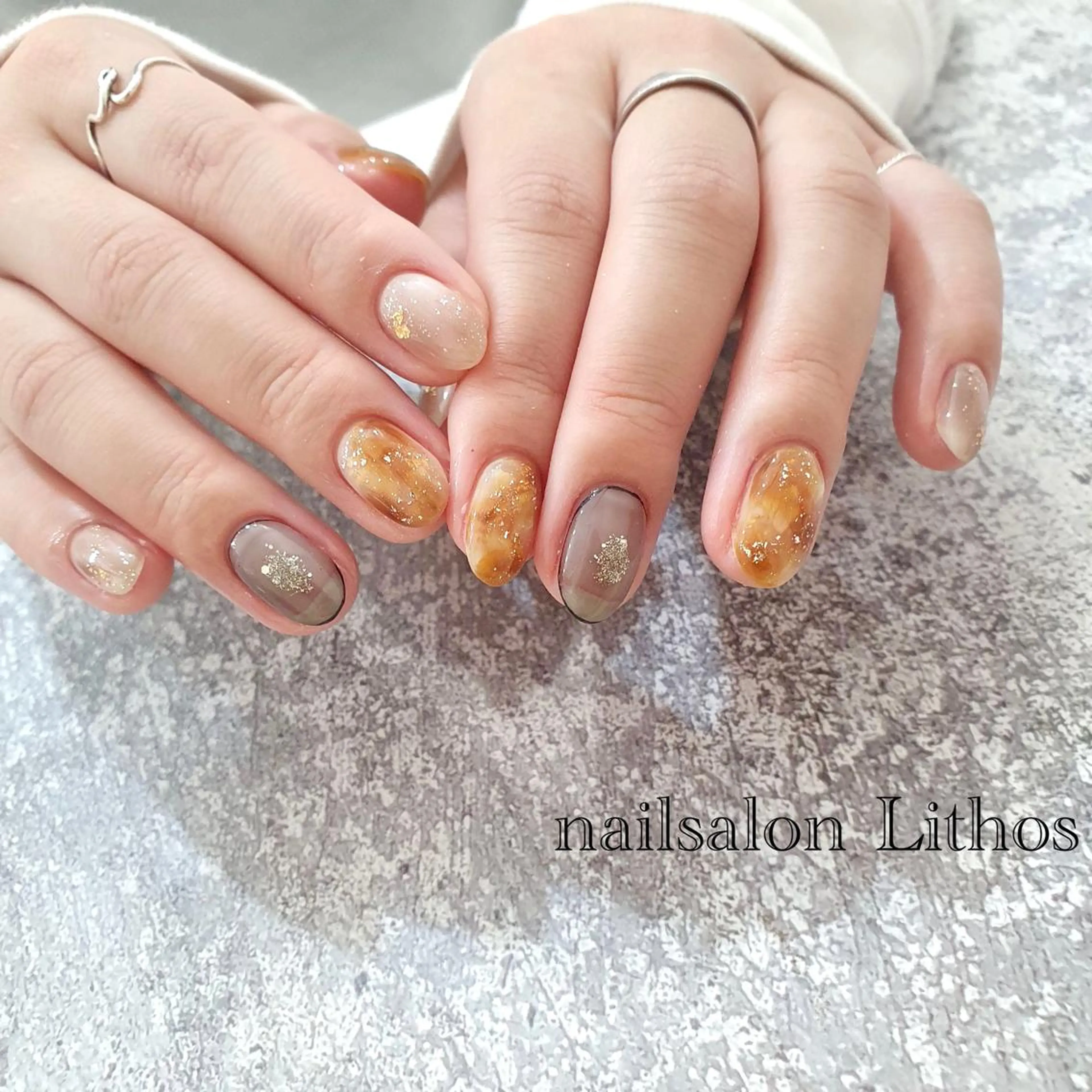 ネイル ハンドネイル nailsalon Lithos所属・nailsalon Recontreのネイルデザイン