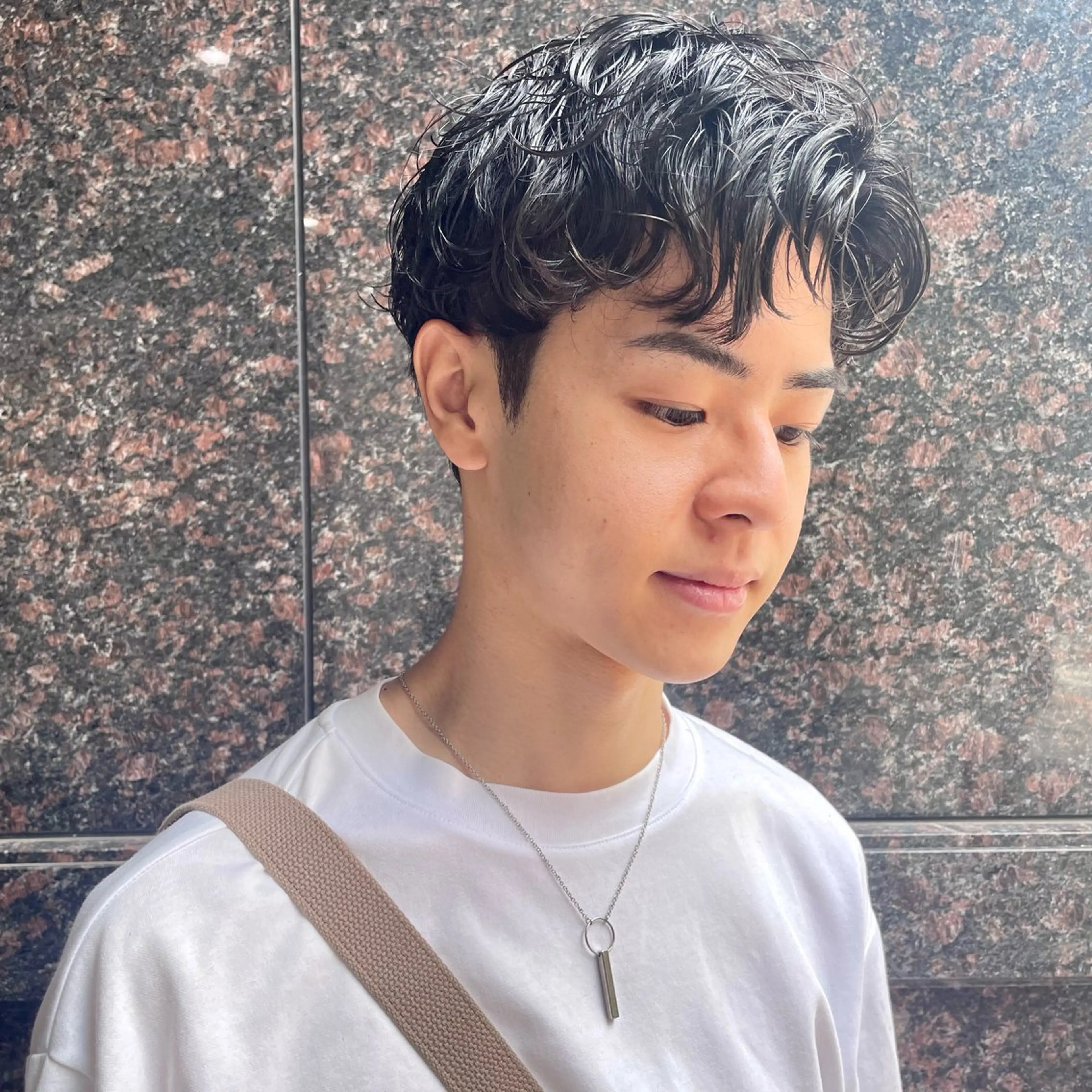 ショート パーマ メンズ メンズパーマ iLi🫧kim ryongna🦋のヘアスタイル