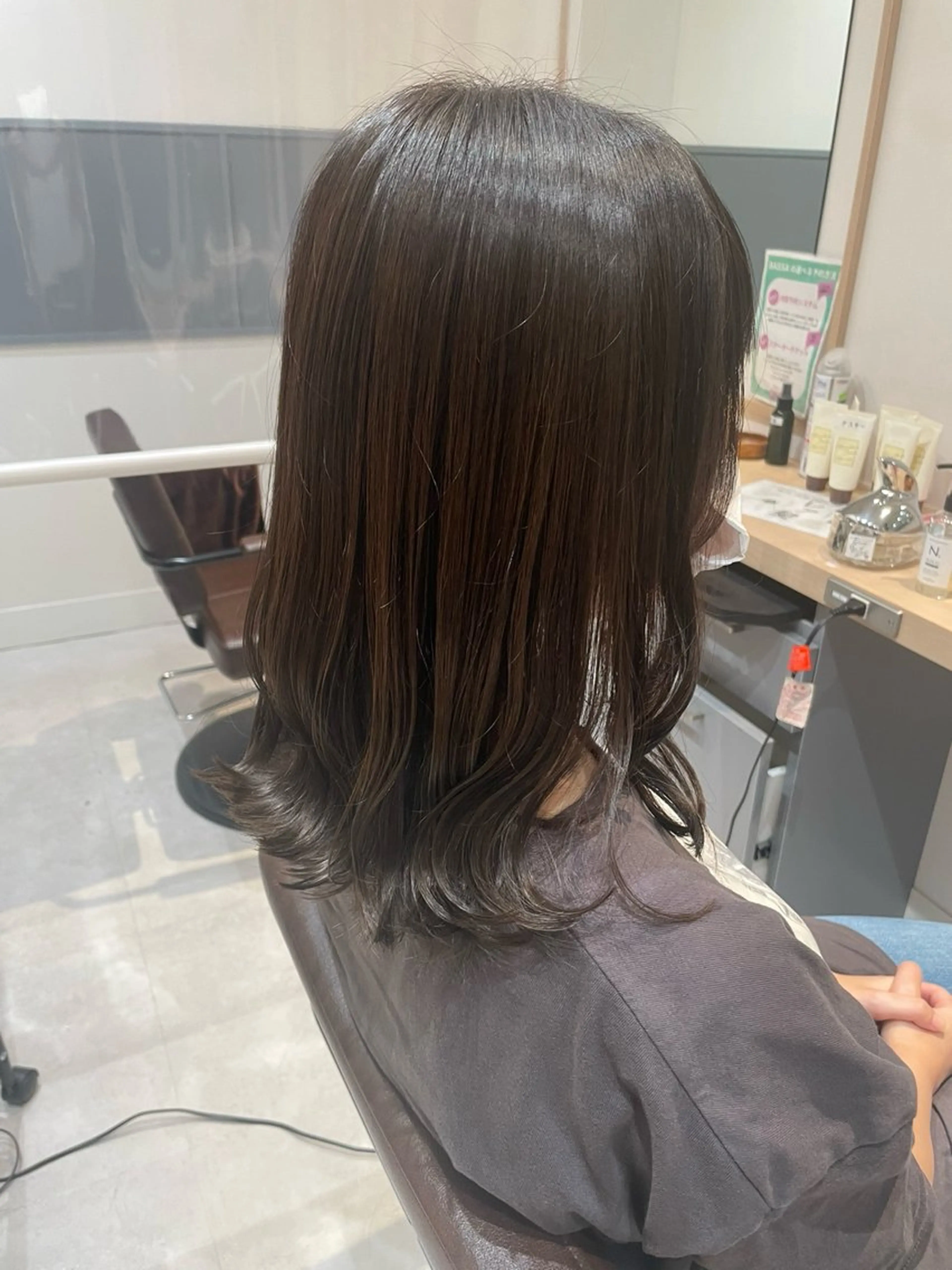カラー ブリーチ 透明感カラー ブリーチなしカラー HARUKA 🍒のヘアスタイル
