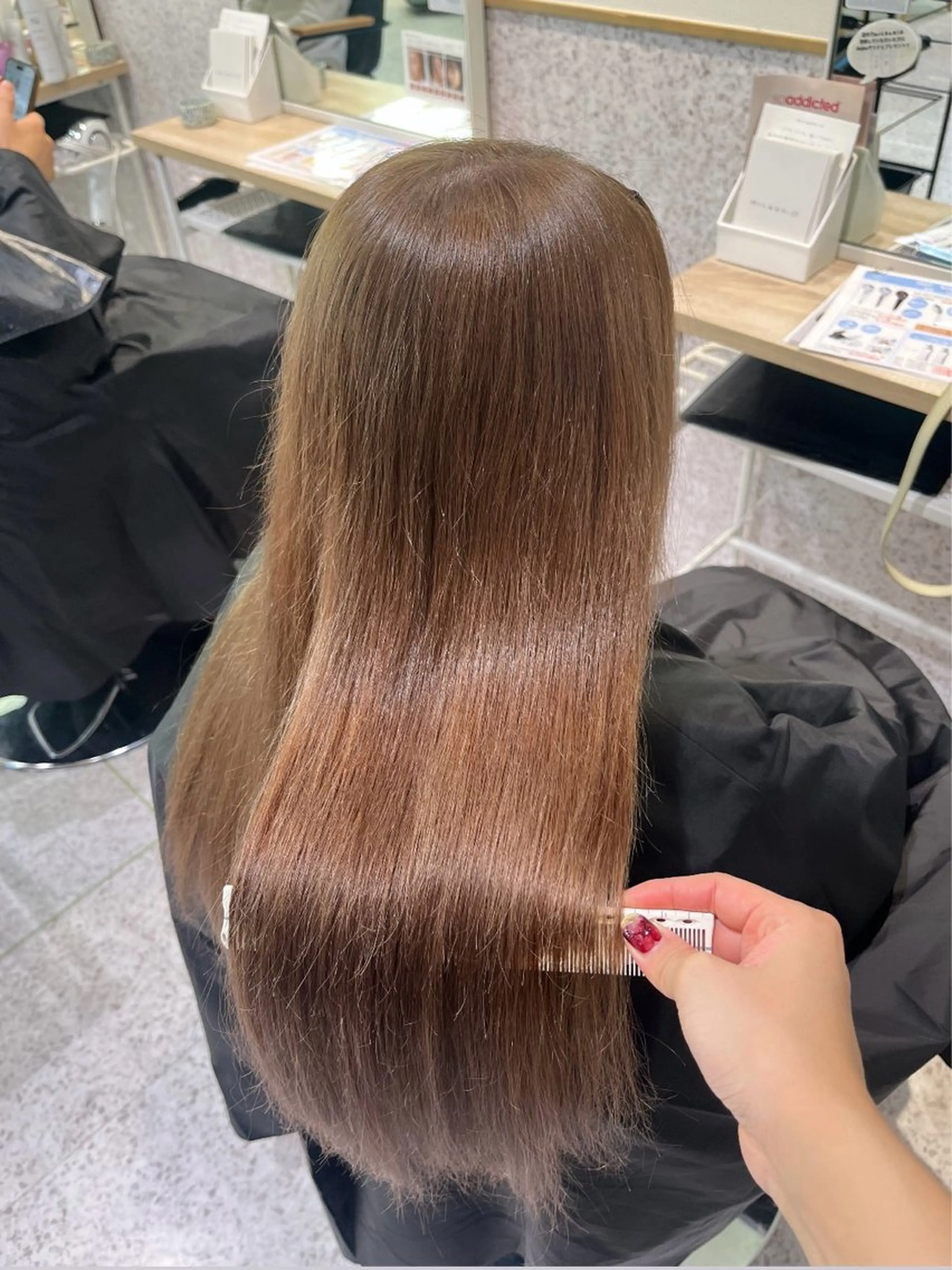 ロング カラー ベージュカラー ブリーチ 透明感カラー ダブルカラー ハイトーンカラー ヘアカラー トリートメント 髪質改善&艶カラー/ ほんだあみ (♡)のヘアスタイル